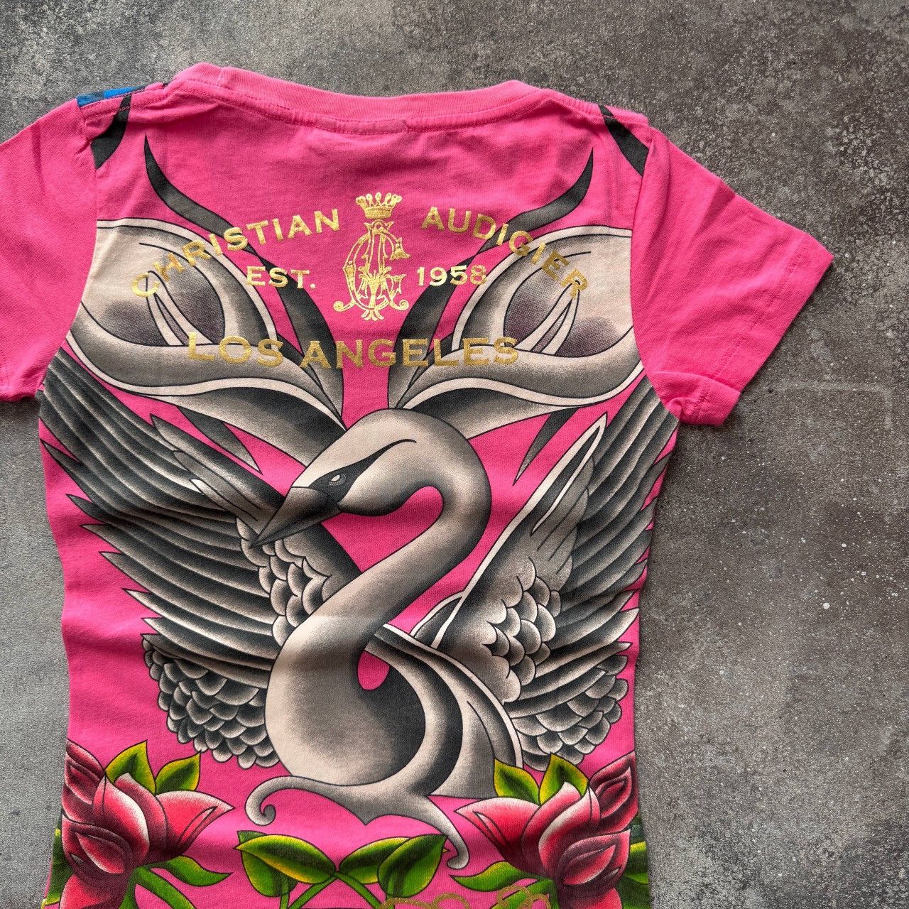 Ed Hardy Christian Audigier (Ed Hardy) Y2K Vintage Glam T-Shirt Size S / US 4 / IT 40 - 8 Thumbnail