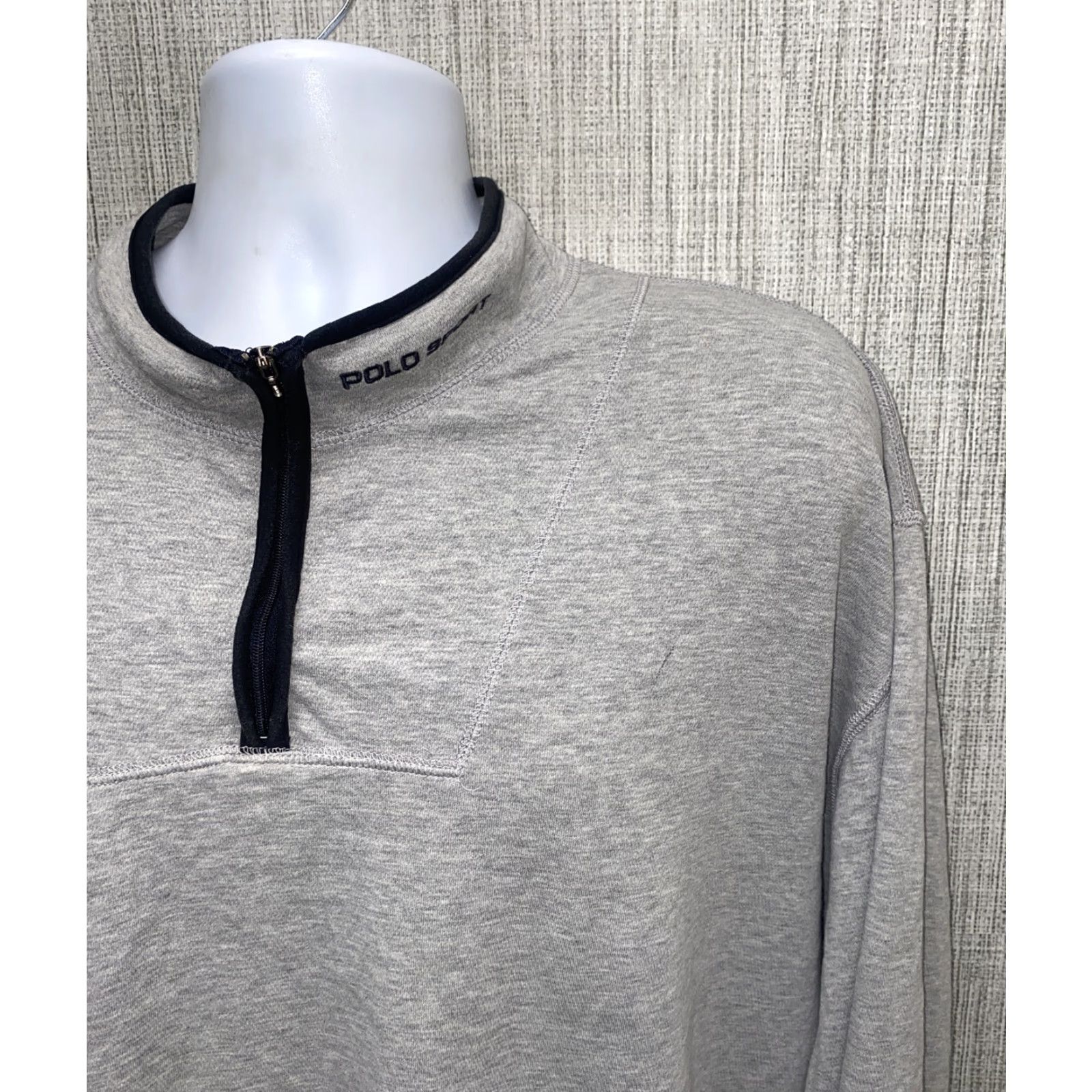 Polo Ralph Lauren Polo Ralph Lauren Mens 1/2 Zip Pullover Jacket Gray 2XL Slim Regular Size Polo Ralph Lauren Mens 1/2 Zip Pullover Jacket Gray 2XL Size US XXL / EU 58 / 5 - 2 Thumbnail