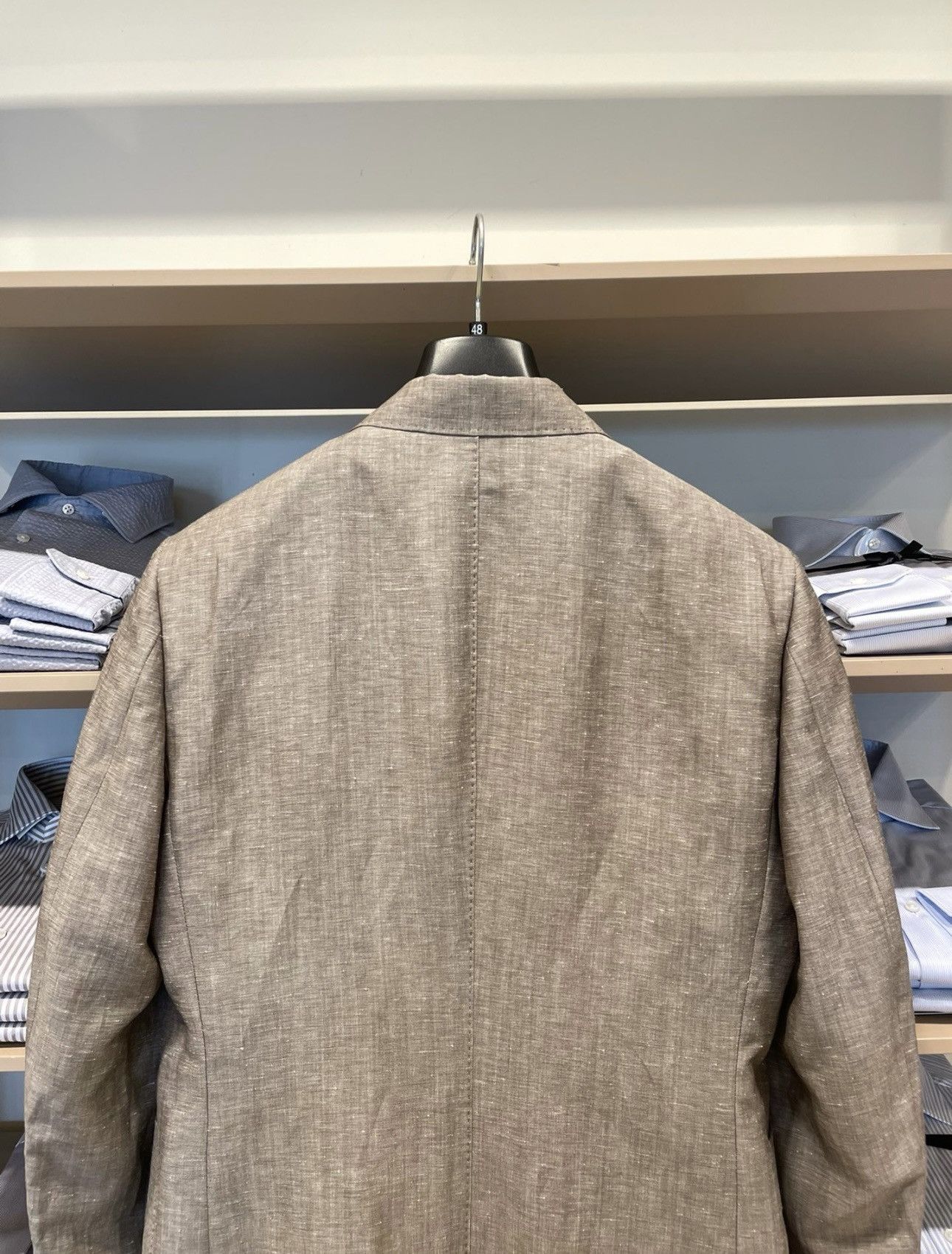 Ermenegildo Zegna × Z Zegna Zegna linen blazer casual kaki Size 48R - 6 Thumbnail