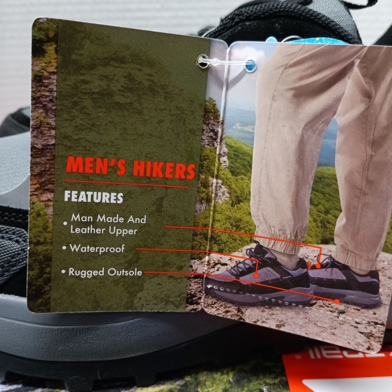 Other Ozark Trail Men's Hiking Shoes Size 9 Low Hiker Black Rugged Size US 9 / EU 42 - 4 Thumbnail