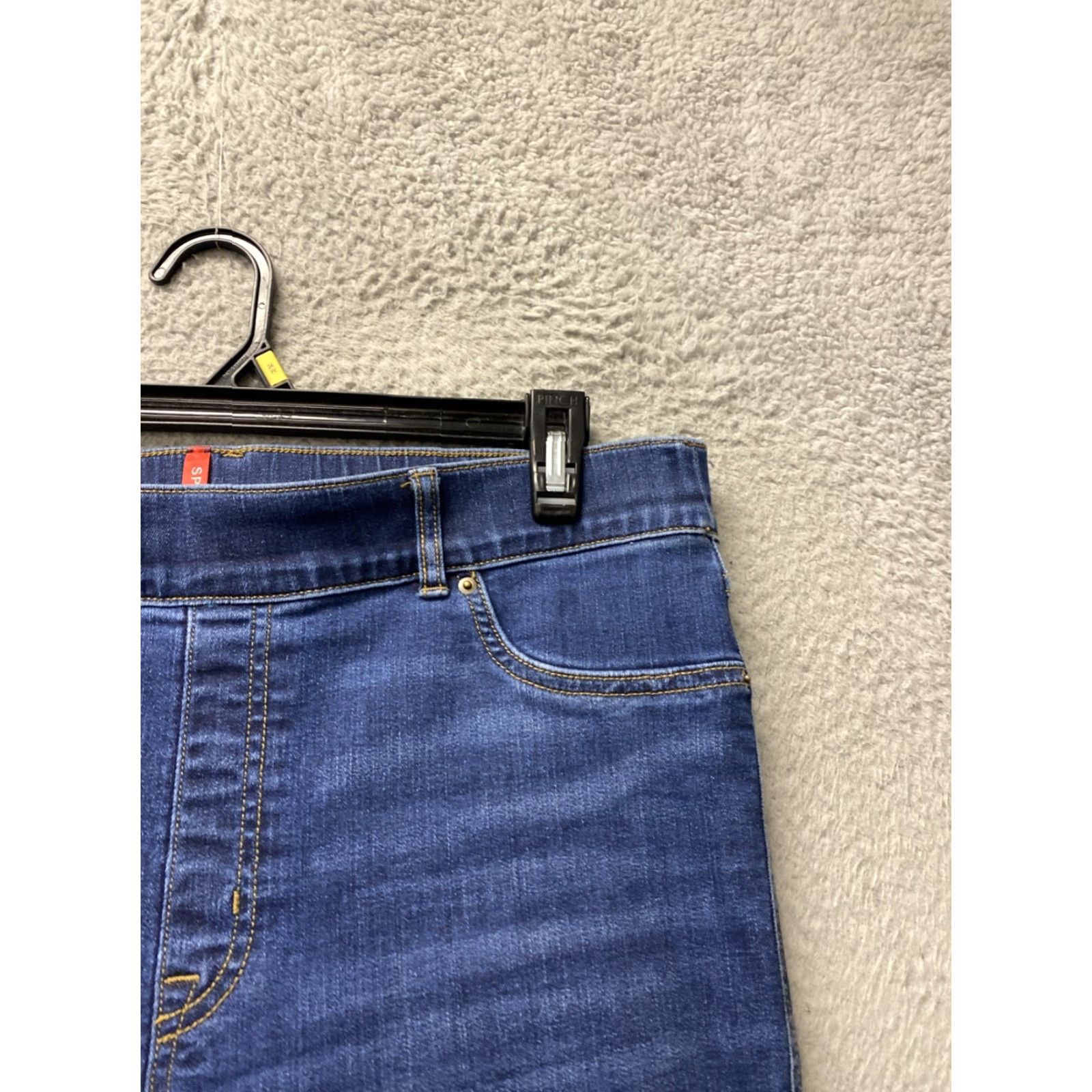 Spanx Spanx Women Jeans Flared XL Blue 34in Cotton Blend Denim High Rise 5-Pocket Stretch - Regular Fit N/A Size 40" / US 18 - 5 Thumbnail
