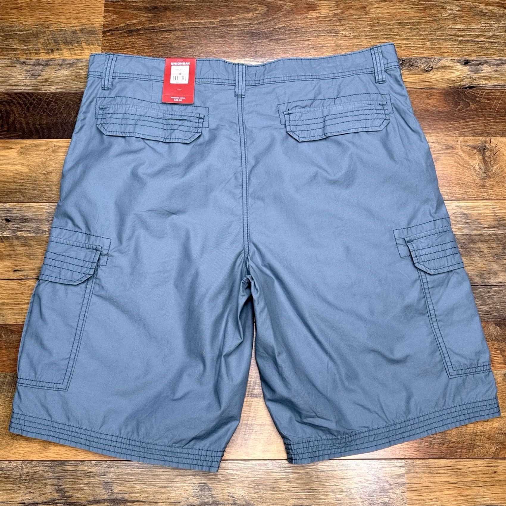 Vintage Union Bay Vintage Cargo Shorts Mens 38 Tidal Wave Blue Mason New Size US 38 / EU 54 - 2 Thumbnail