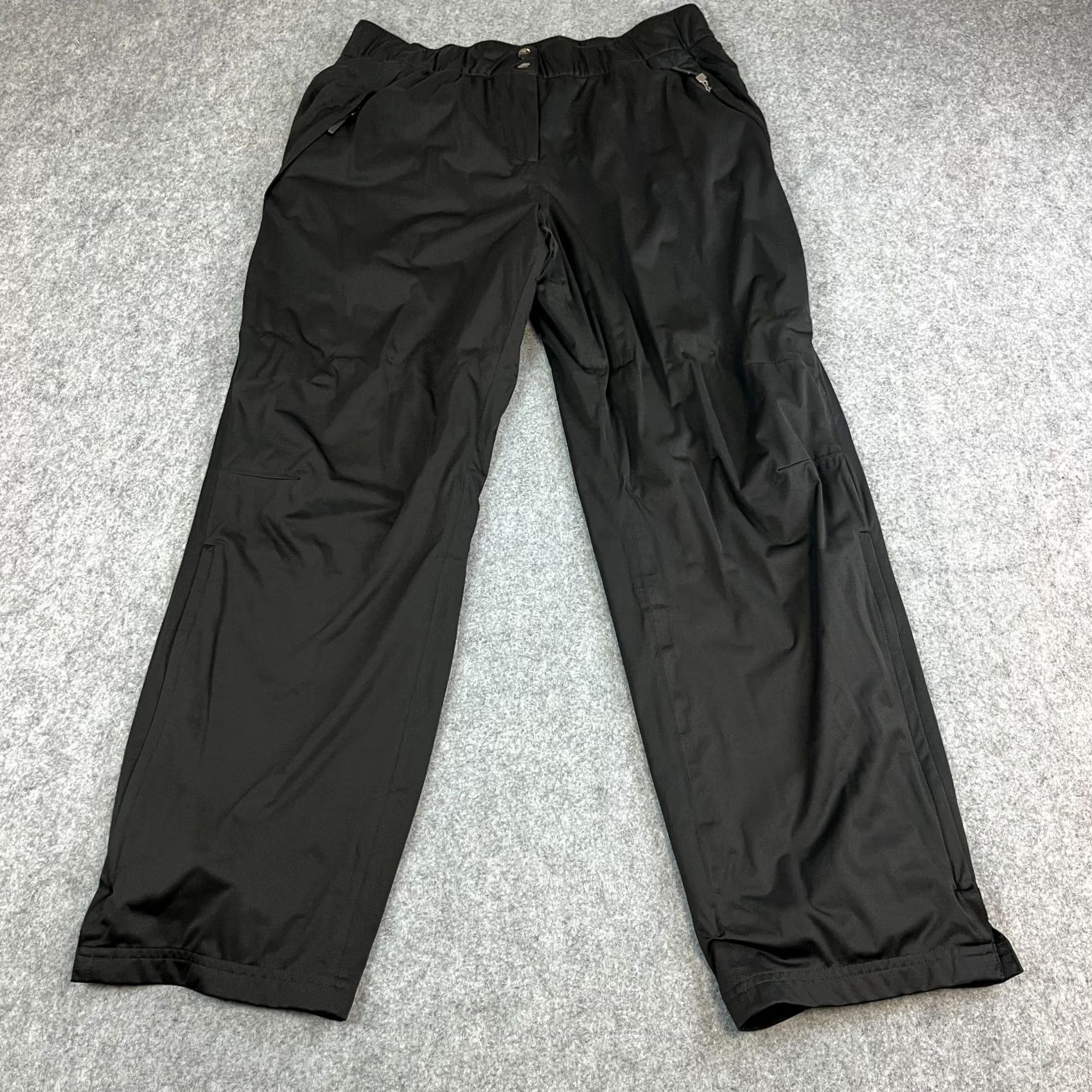 Adidas Adidas Clima Proof Womens Golf Trousers Pants Straight UK 14 Black Waterproof Size 36" / US 14 / IT 50 - 2 Thumbnail