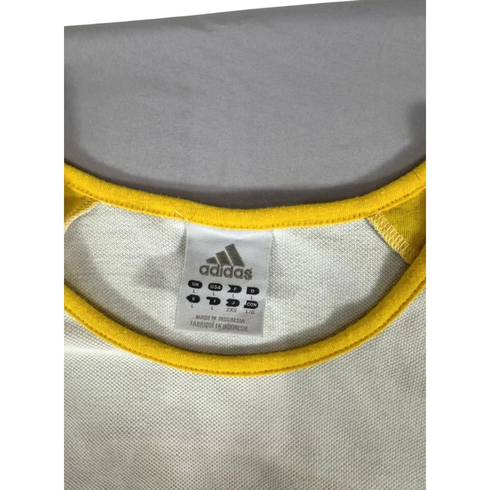 Adidas Adidas Women’s L Yellow White Athletic Tank Top Sleeveless Size L / US 10 / IT 46 - 3 Thumbnail