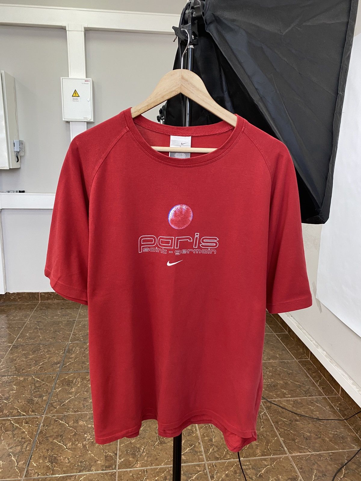 Nike 🇫🇷 Vintage 90s Nike PSG Paris Saint Germain T-Shirt Rare Y2K Size US L / EU 52-54 / 3 - 1 Thumbnail