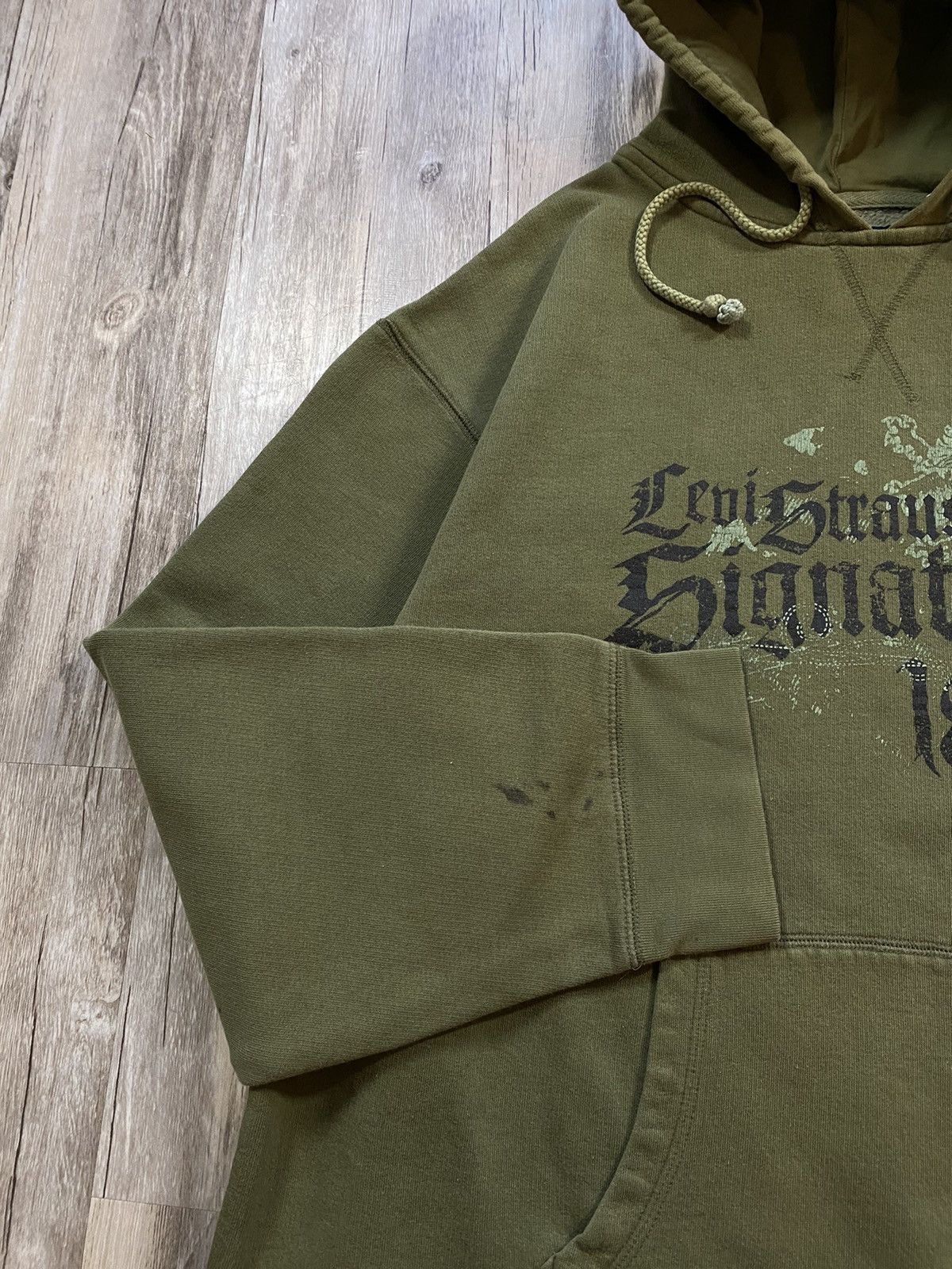 Levi's Vintage Y2K Levi’s Strauss Signature Grunge Spellout Hoodie Size US L / EU 52-54 / 3 - 5 Thumbnail