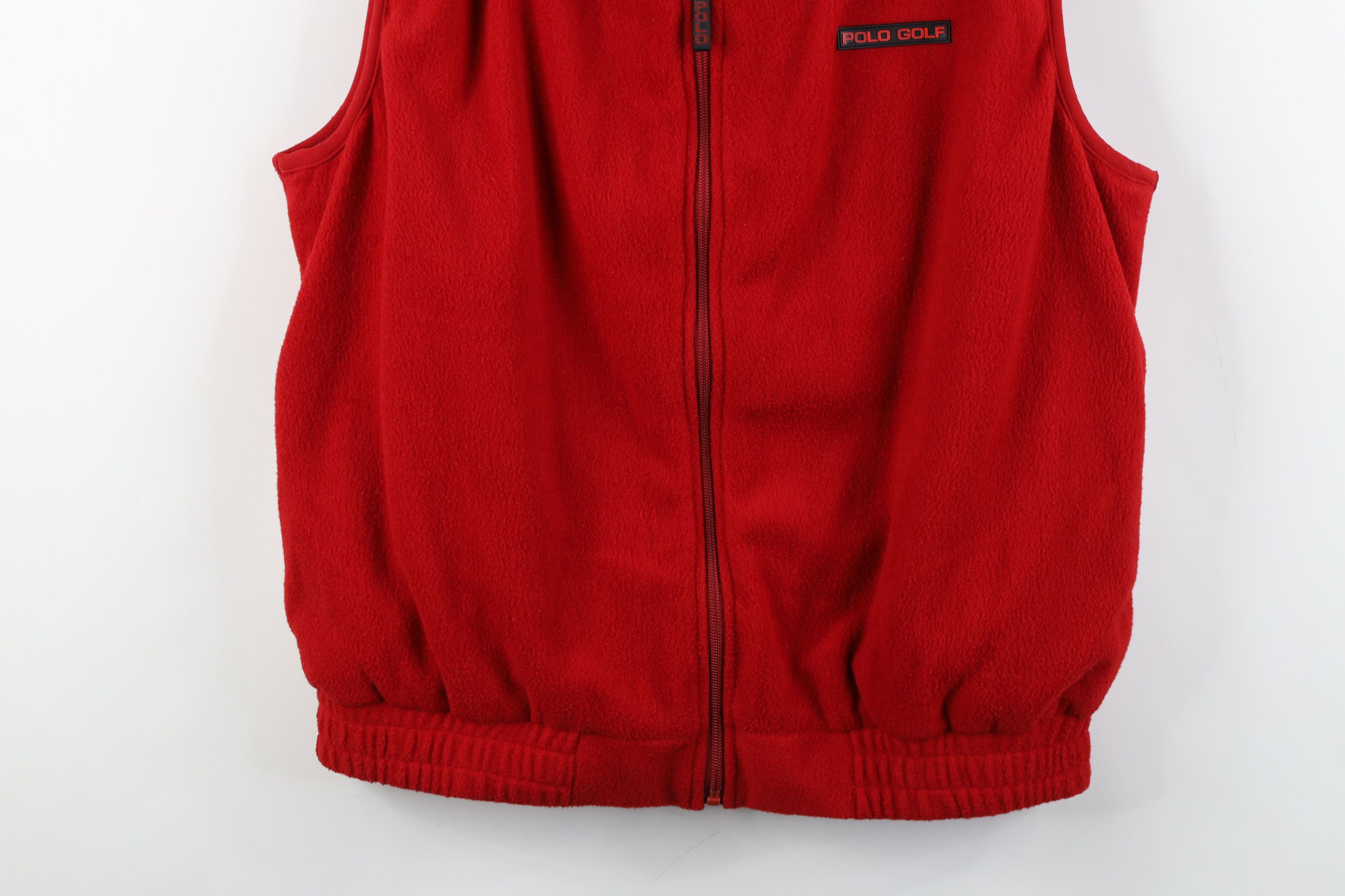 Polo Ralph Lauren Vintage 90s Polo Ralph Lauren Box Logo Fleece Vest Jacket Size US XL / EU 56 / 4 - 3 Thumbnail