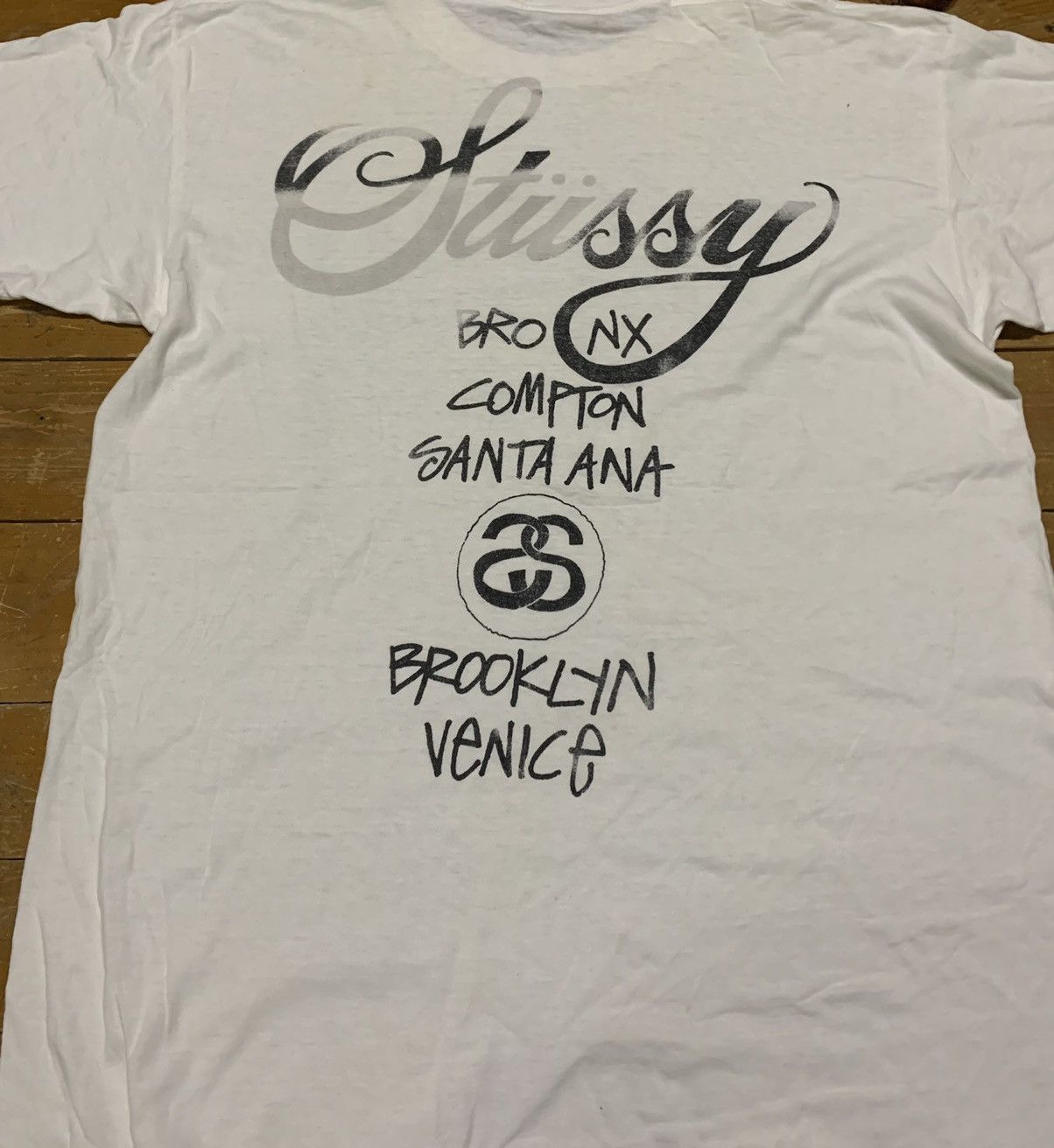 Stussy Vintage 90s Stussy World City Tour Printed Tee Size US M / EU 48-50 / 2 - 4 Thumbnail