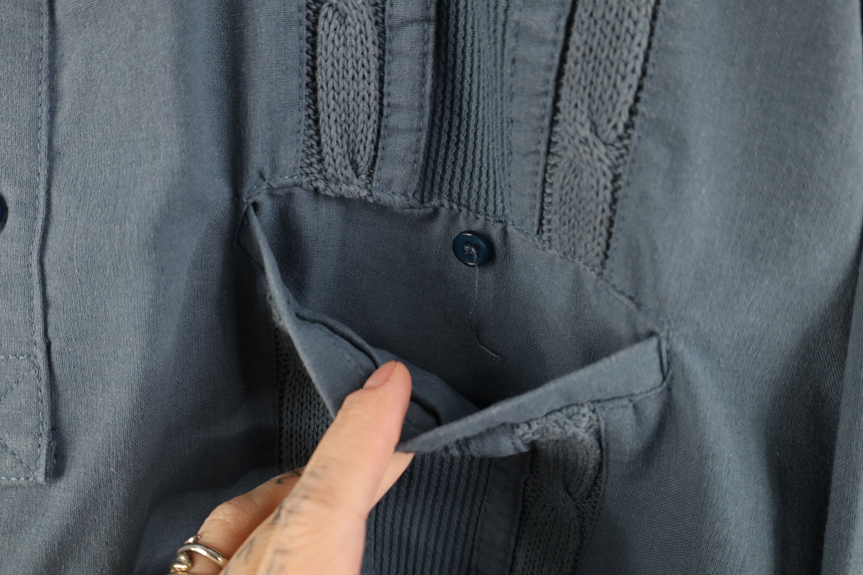 Vintage Vintage 90s Streetwear Knit Pullover Logn Sleeve Polo Mafia Size US XL / EU 56 / 4 - 5 Thumbnail