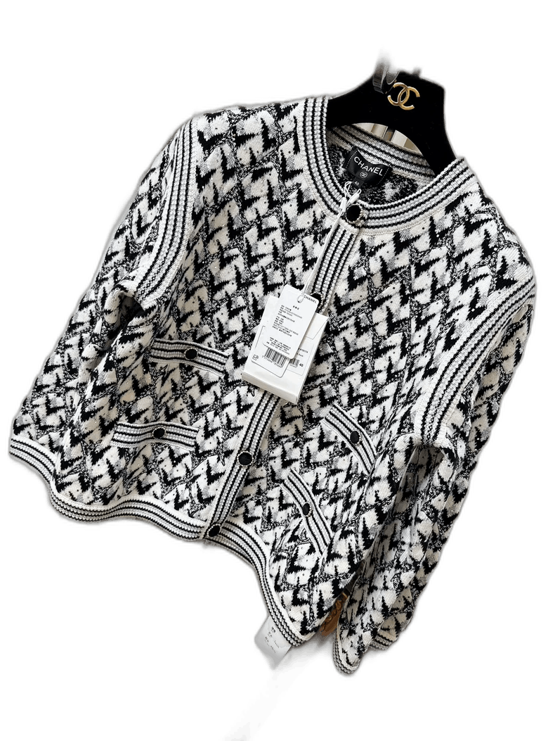 Chanel 21A Castle Knit Cardigan