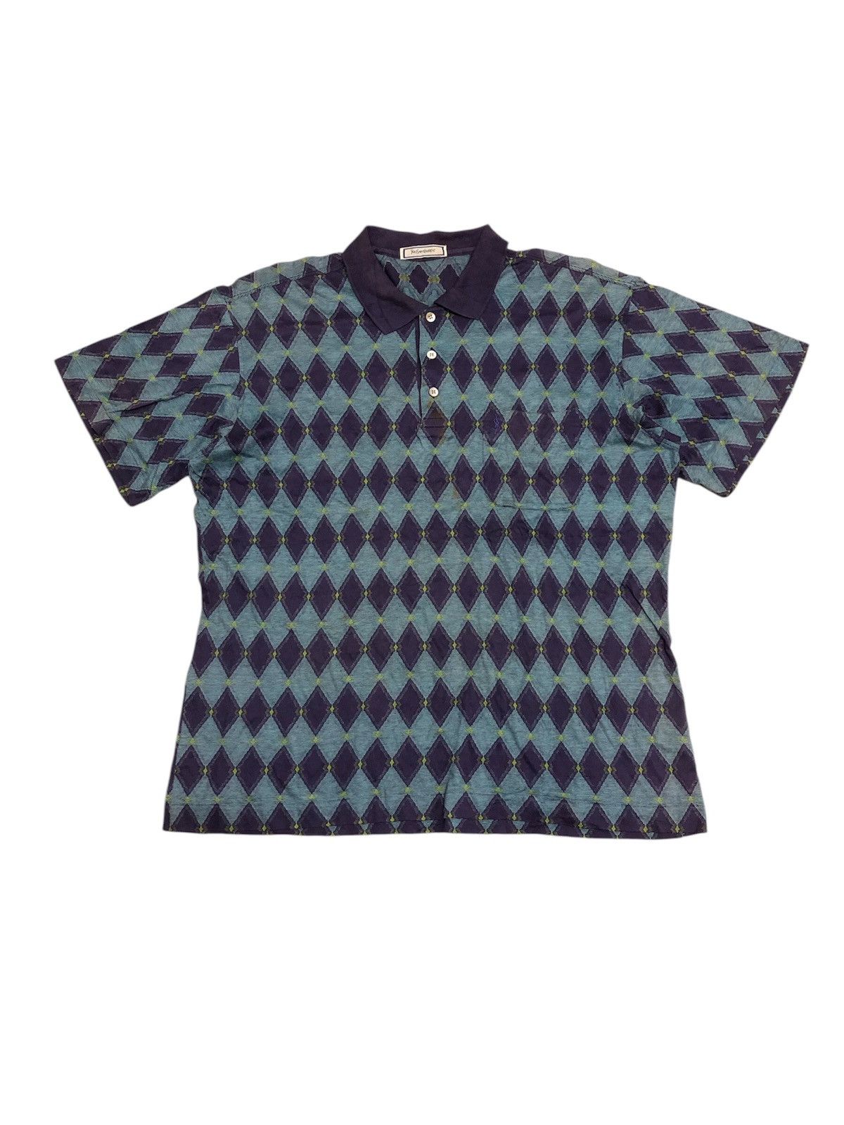 Vintage × Yves Saint Laurent Vintage Yves Saint Laurent Small Logo Shirt Size US L / EU 52-54 / 3 - 1 Thumbnail