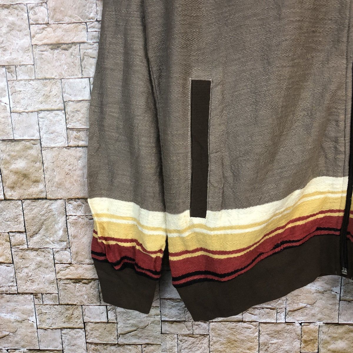 Japanese Brand Power To The People Stripe Hoddie Knitwear #A480 Size M / US 6-8 / IT 42-44 - 7 Thumbnail