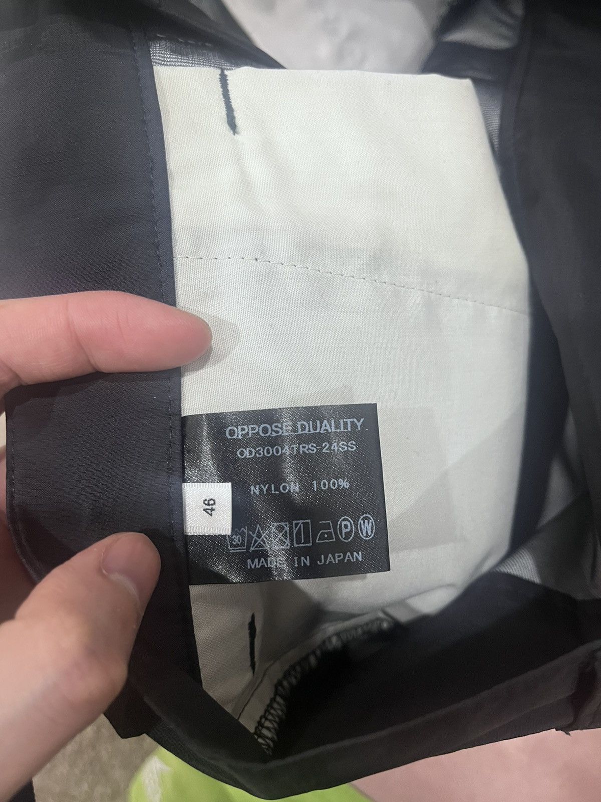 Japanese Brand Oppose Duality 8 Pocket Panel Nylon Trousers Black SS24 Size US 30 / EU 46 - 14 Thumbnail