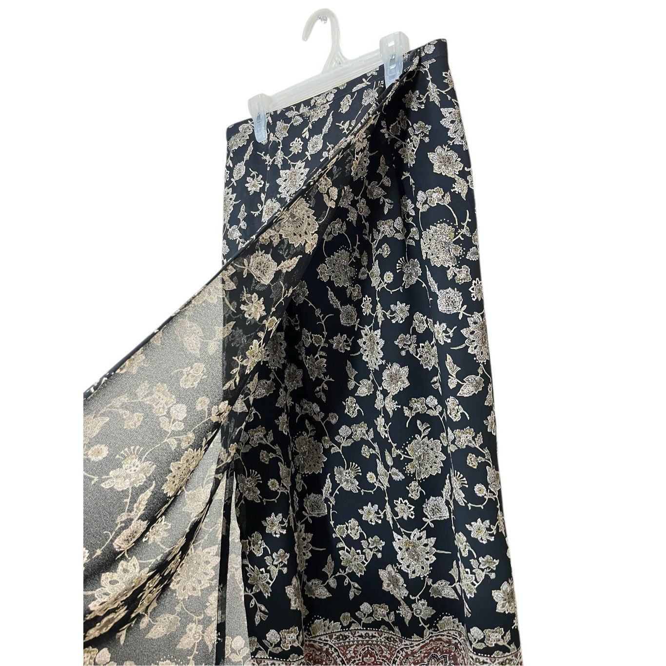 Hunt Club Vintage Hunt Club Floral Print Wrap Maxi Skirt Size 12 Size 34" / US 12 / IT 48 - 4 Thumbnail