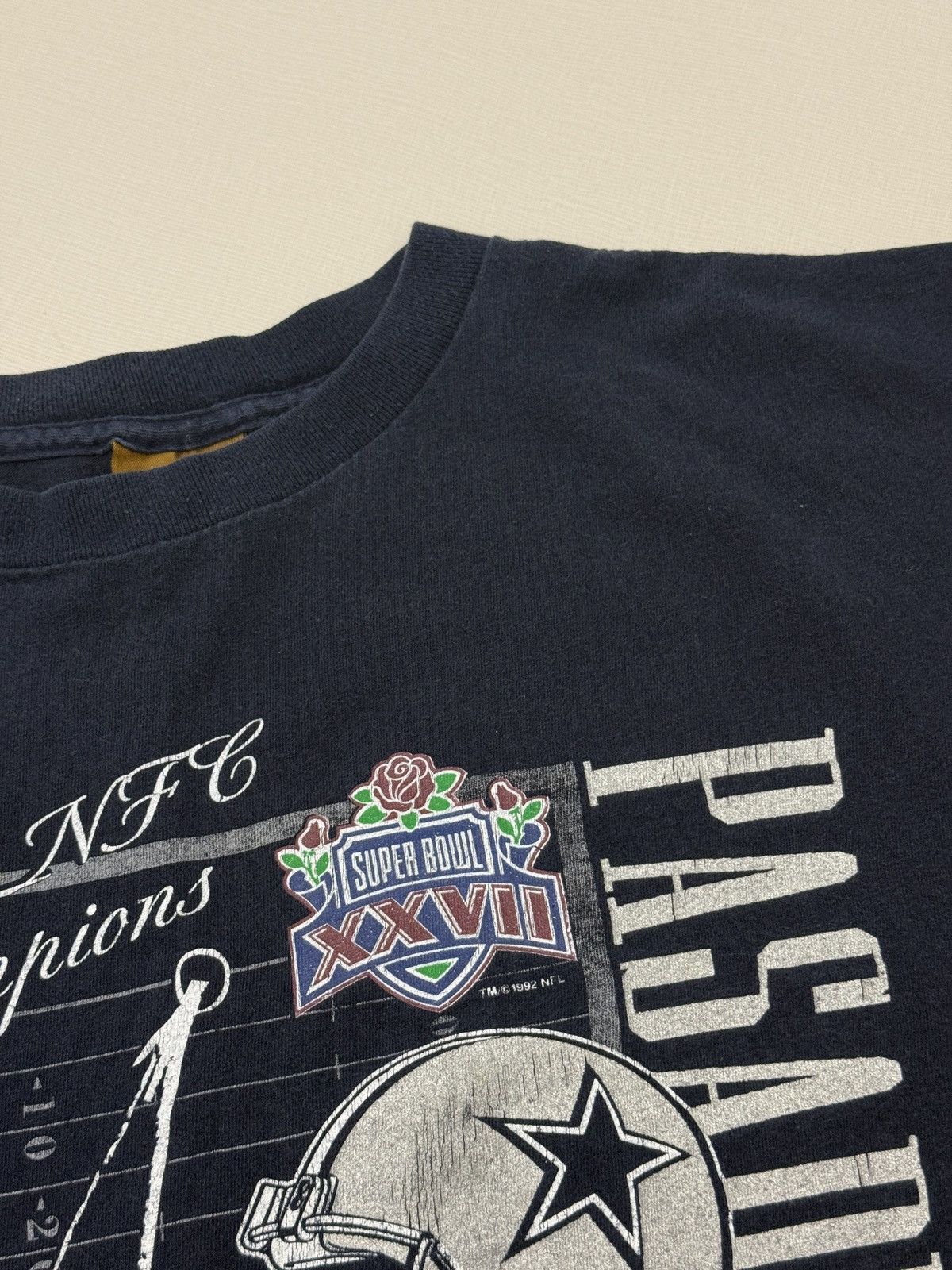 Nutmeg Vintage 1992 Dallas Cowboys Super Bowl Champions Nutmeg XL Size US XL / EU 56 / 4 - 4 Thumbnail