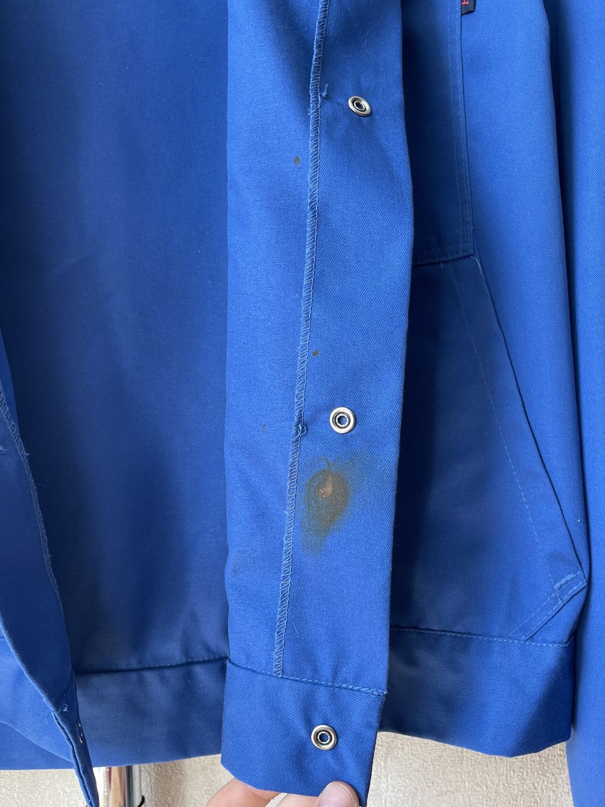 Le Laboureur Vintage 70s French Sanfor Chore Work Jacket Button Up Size US L / EU 52-54 / 3 - 17 Thumbnail