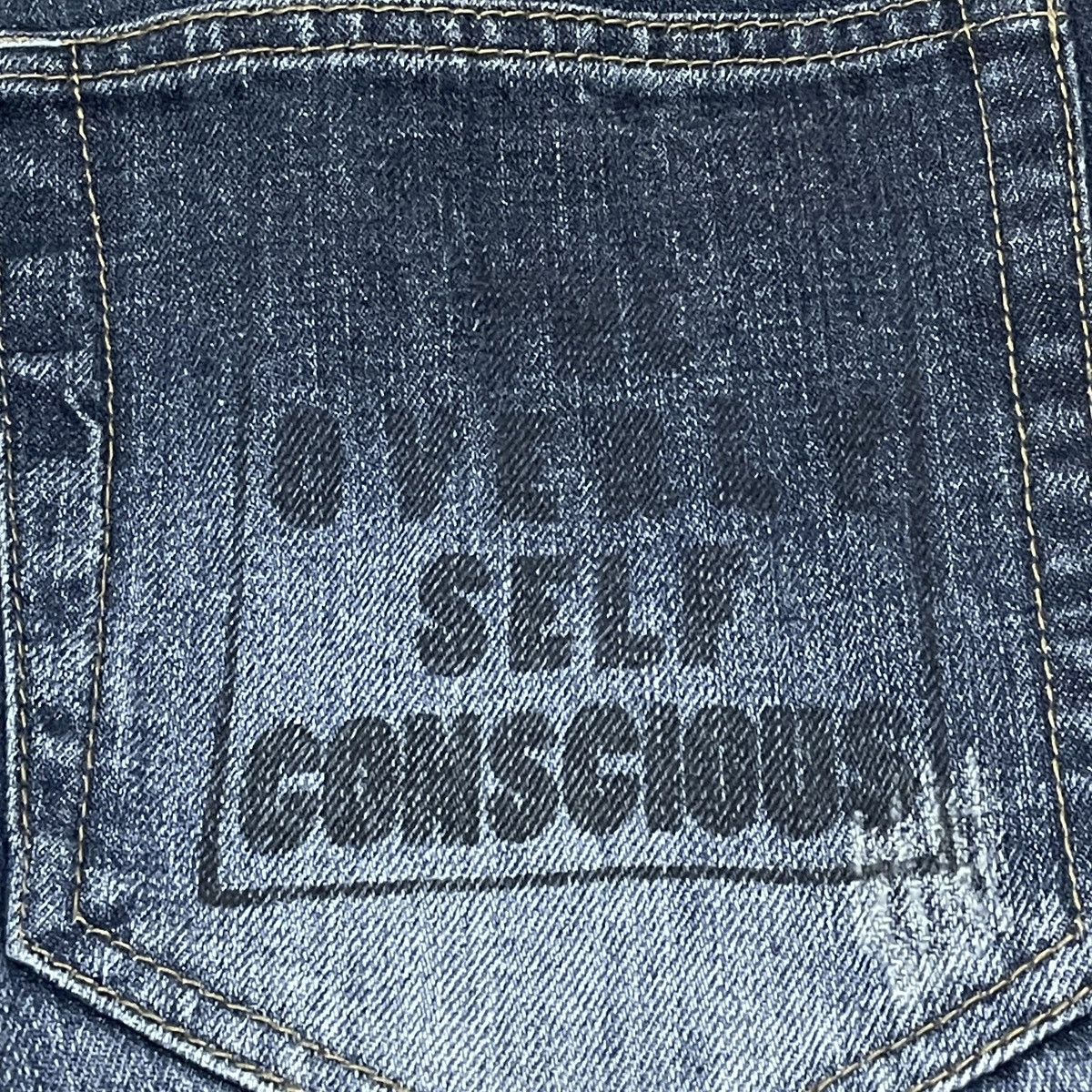 14th Addiction Rare Design Vintage Brand Wild Life Naked Girl Jeans 1990s Size US 35 - 9 Thumbnail
