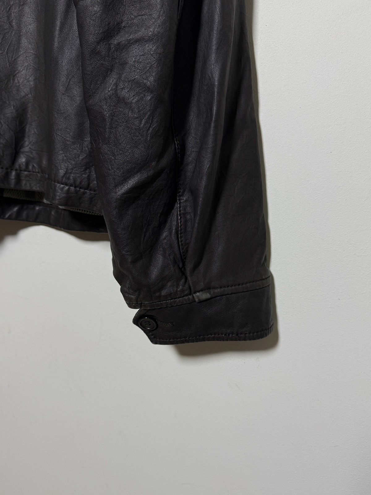 Giorgio Armani Armani Jeans y2k leather jacket Size US XL / EU 56 / 4 - 8 Thumbnail