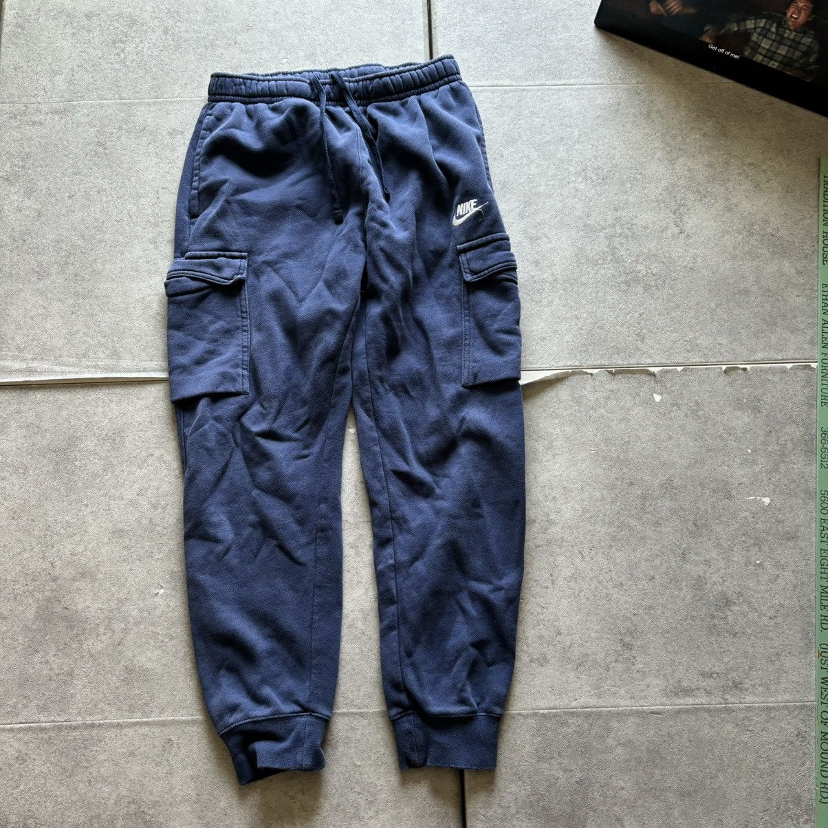 Nike Navy nike cargo sweatpants Size US 30 / EU 46 - 1 Thumbnail