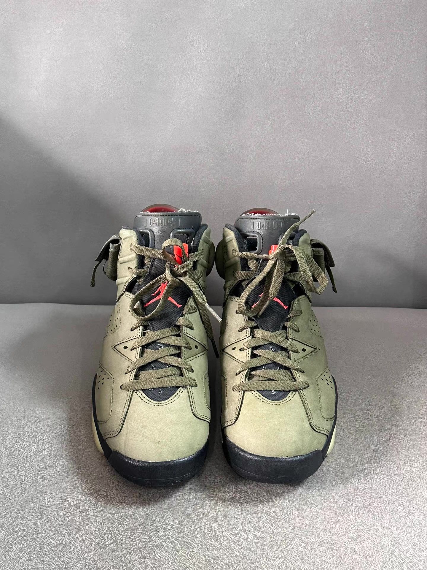 Nike TS x Air Jordan 6 Olive Ｑ20 Size US 8.5 / EU 41-42 - 2 Thumbnail