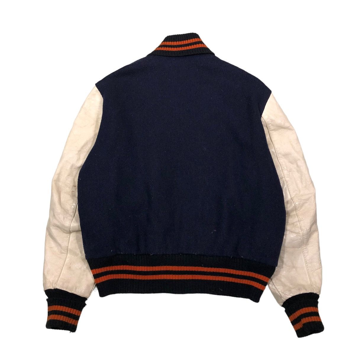 Toyo Enterprises 🔥VINTAGE LEATHER VARSITY JACKET DELONG USA CHICAGO BEARS Size US M / EU 48-50 / 2 - 2 Thumbnail