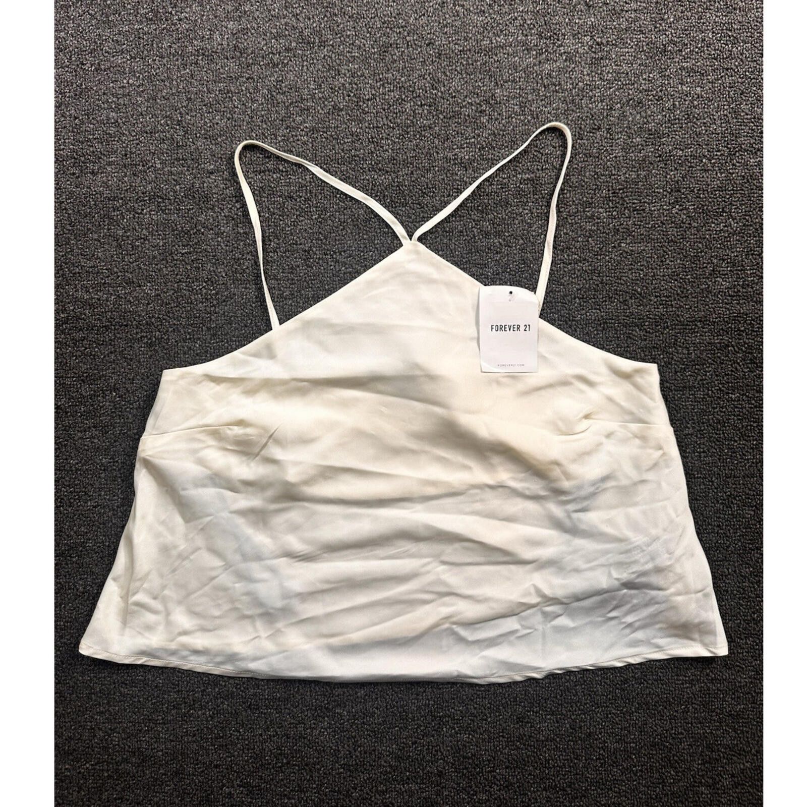 Forever 21 Forever 21 Women's Champagne Spaghetti Strap Camisole Size S Size ONE SIZE - 1 Thumbnail