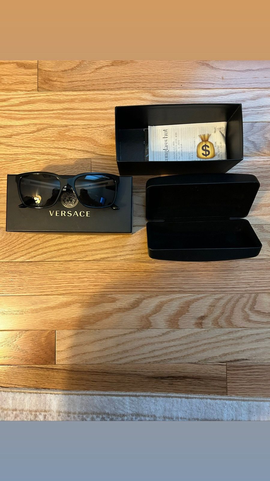image of Versace Sunglasses in Black, Men's