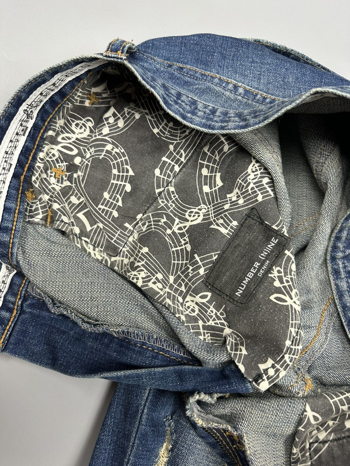Number (N)ine Distressed Number Nine Denim Size US 30 / EU 46 - 11 Thumbnail