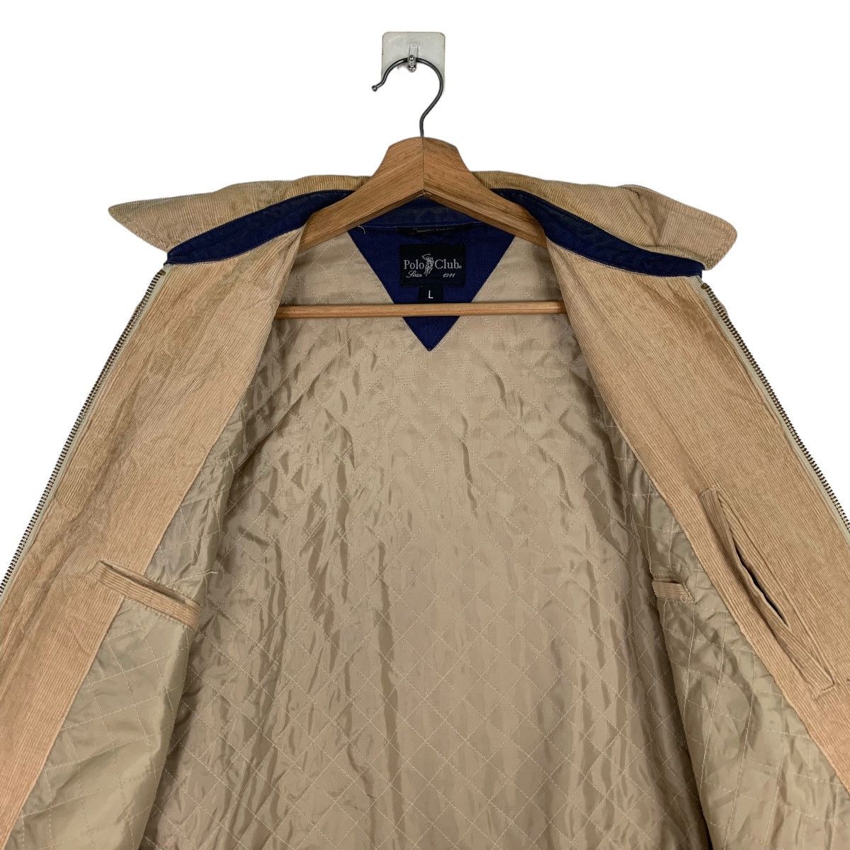 Japanese Brand POLO CLUB Collared Casual Corduroy Jacket #0564-C26 Size US L / EU 52-54 / 3 - 13 Thumbnail
