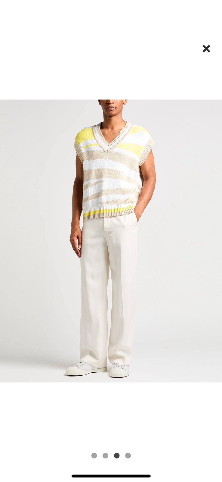 BNWT $925 sleeveless cotton sweater
