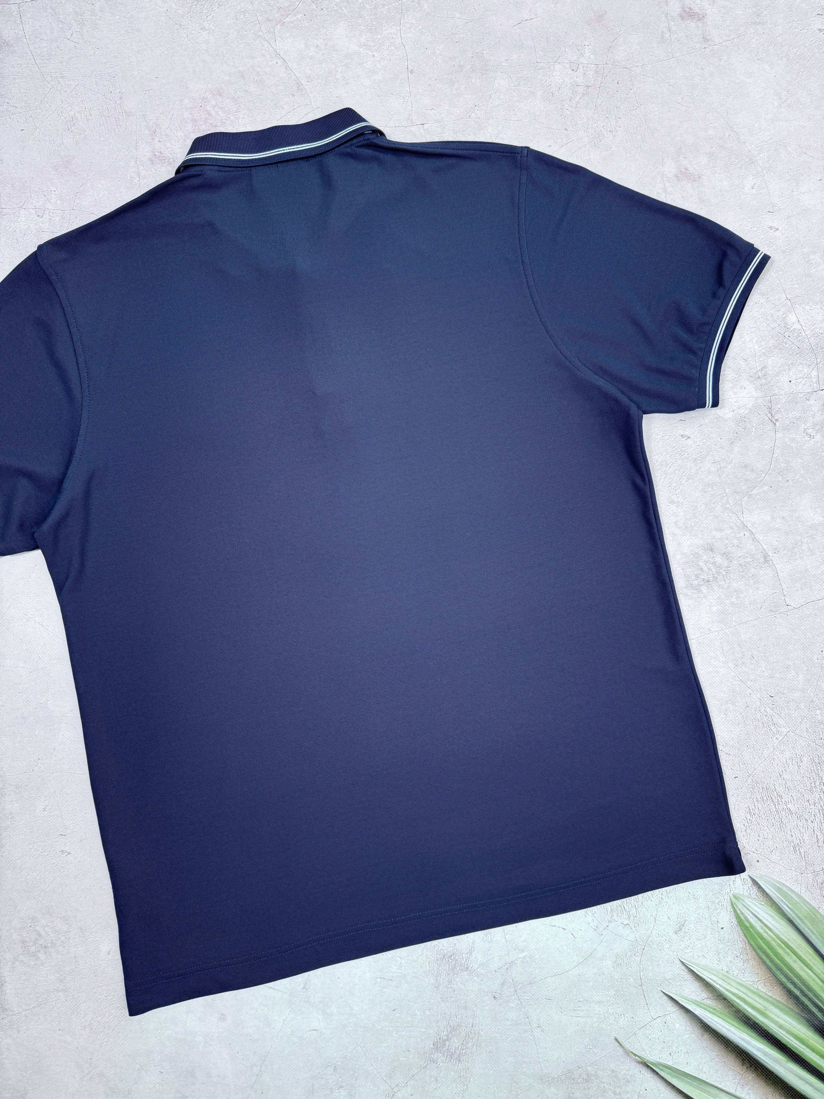 Aquascutum Aquascutum London Polo T-Shirt Dark Blue & Chek Collar Size US L / EU 52-54 / 3 - 13 Thumbnail