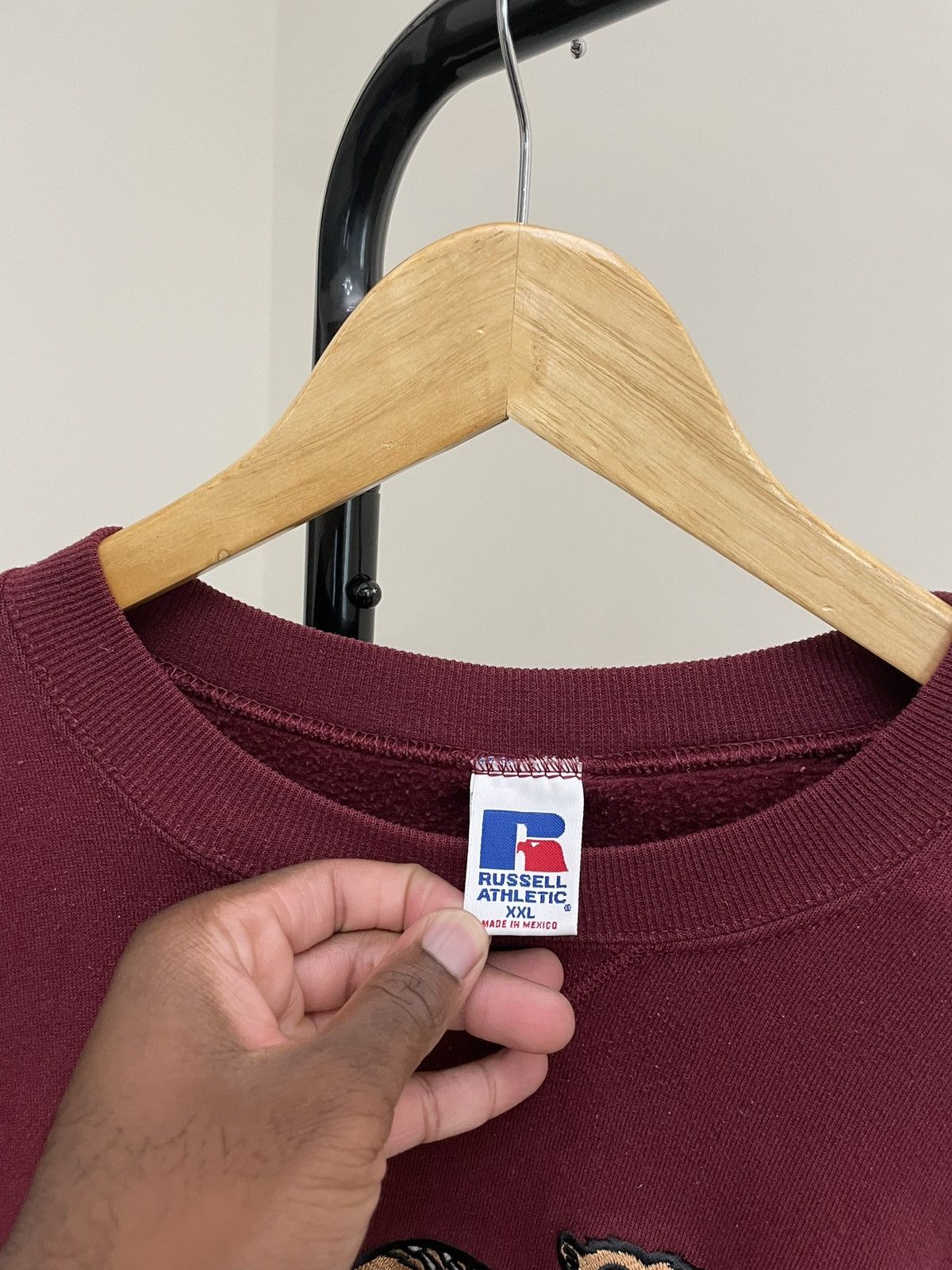 Russell Athletic Vintage 90s Russell Sweatshirt Collegiate Y2K Unsoundrags Size US XL / EU 56 / 4 - 3 Thumbnail