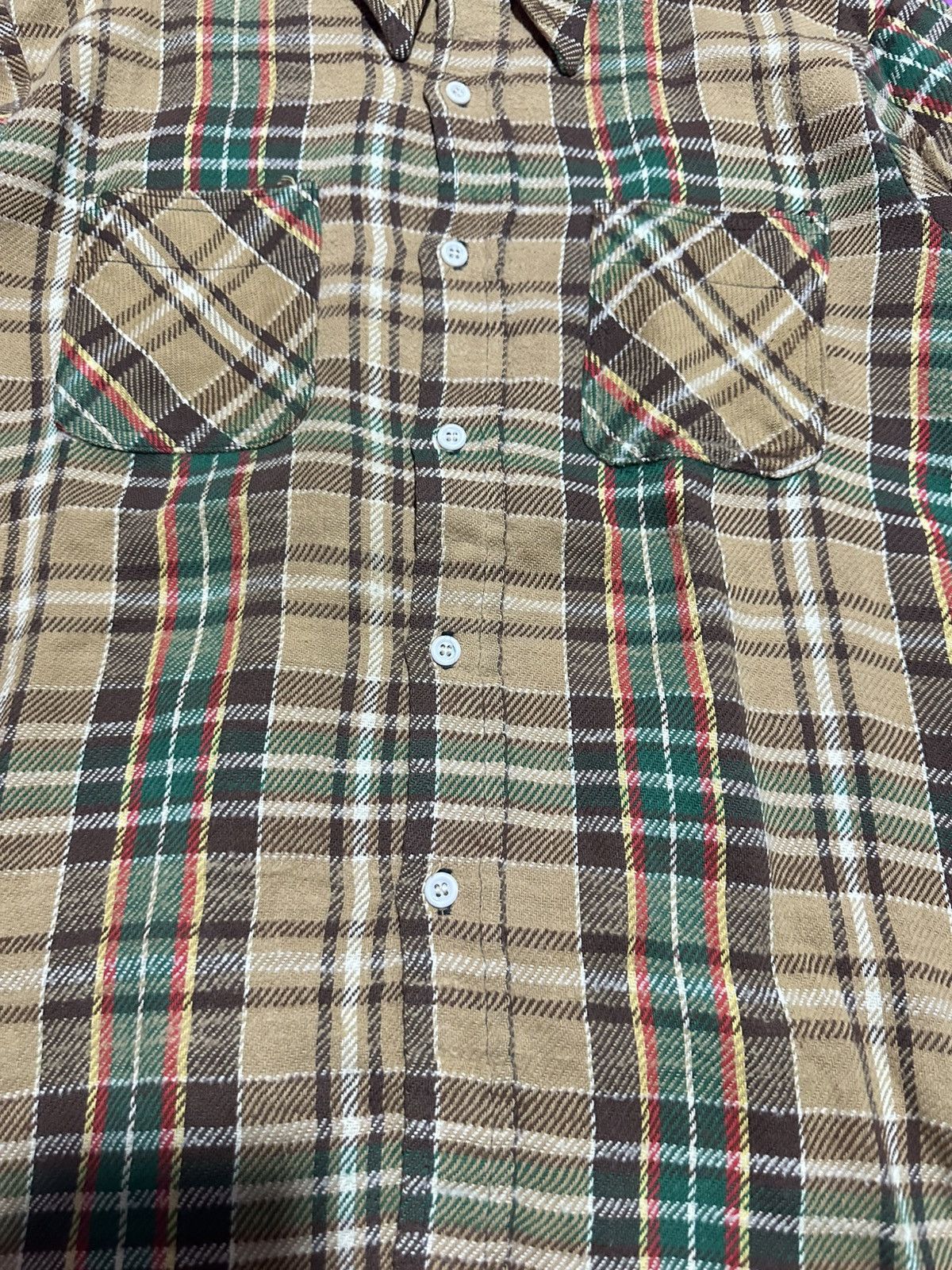 Big Mac Vtg 70s Big Mach Flanel shadow plaid long sleeve shirt Size US L / EU 52-54 / 3 - 5 Thumbnail