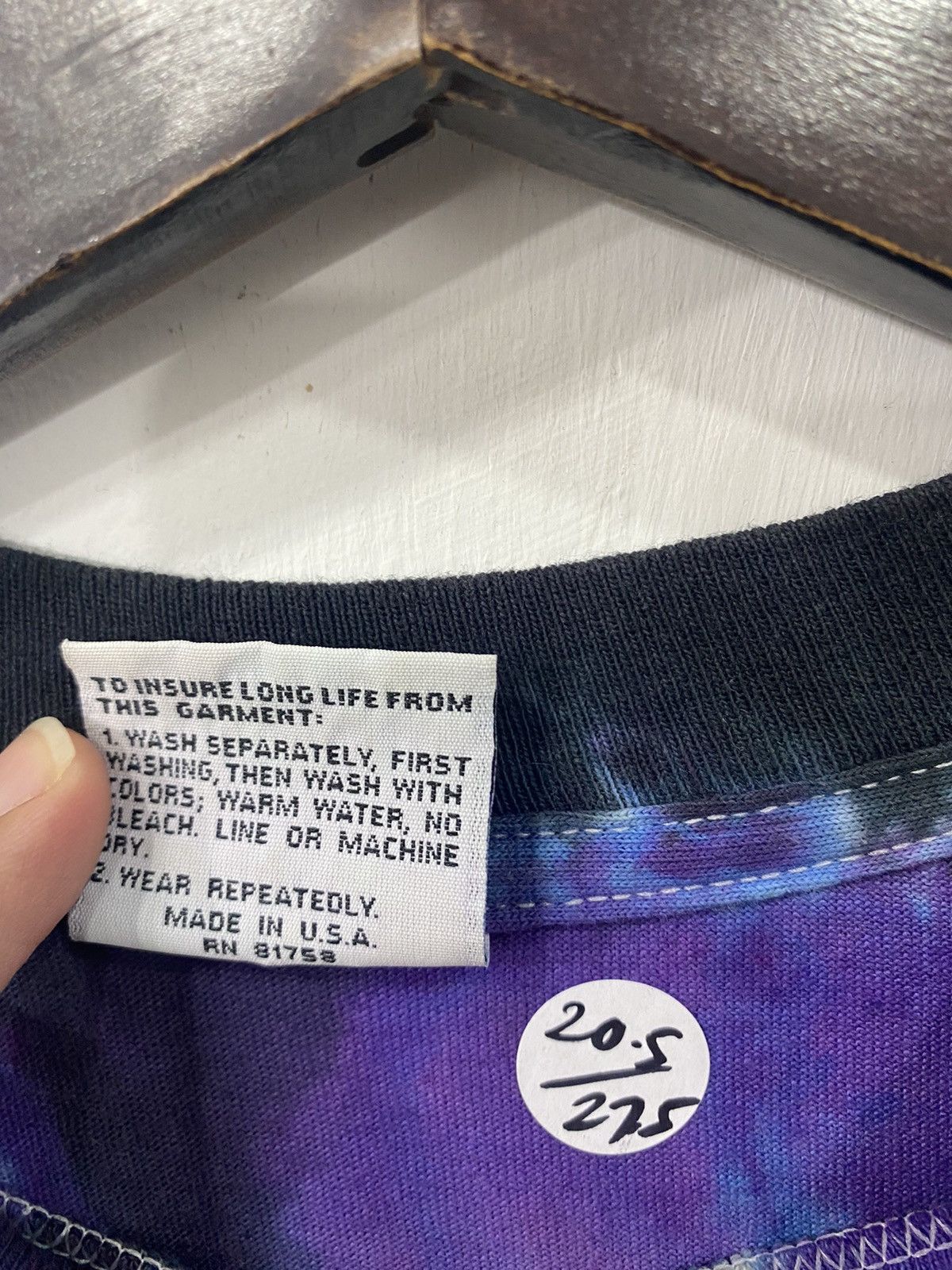 Band Tees × Liquid Blue × Vintage 💥Vintage 1991 DEEP PURPLE tie dye liquid blue rare shirt Size US L / EU 52-54 / 3 - 4 Thumbnail