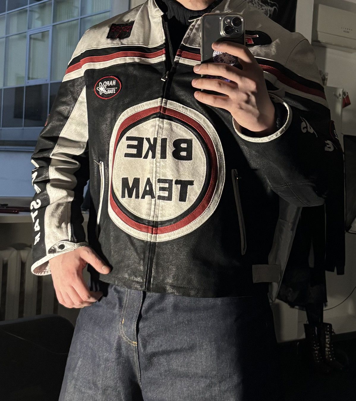 Other Vintage Racing Leather Jacket Size US XL / EU 56 / 4 - 3 Thumbnail