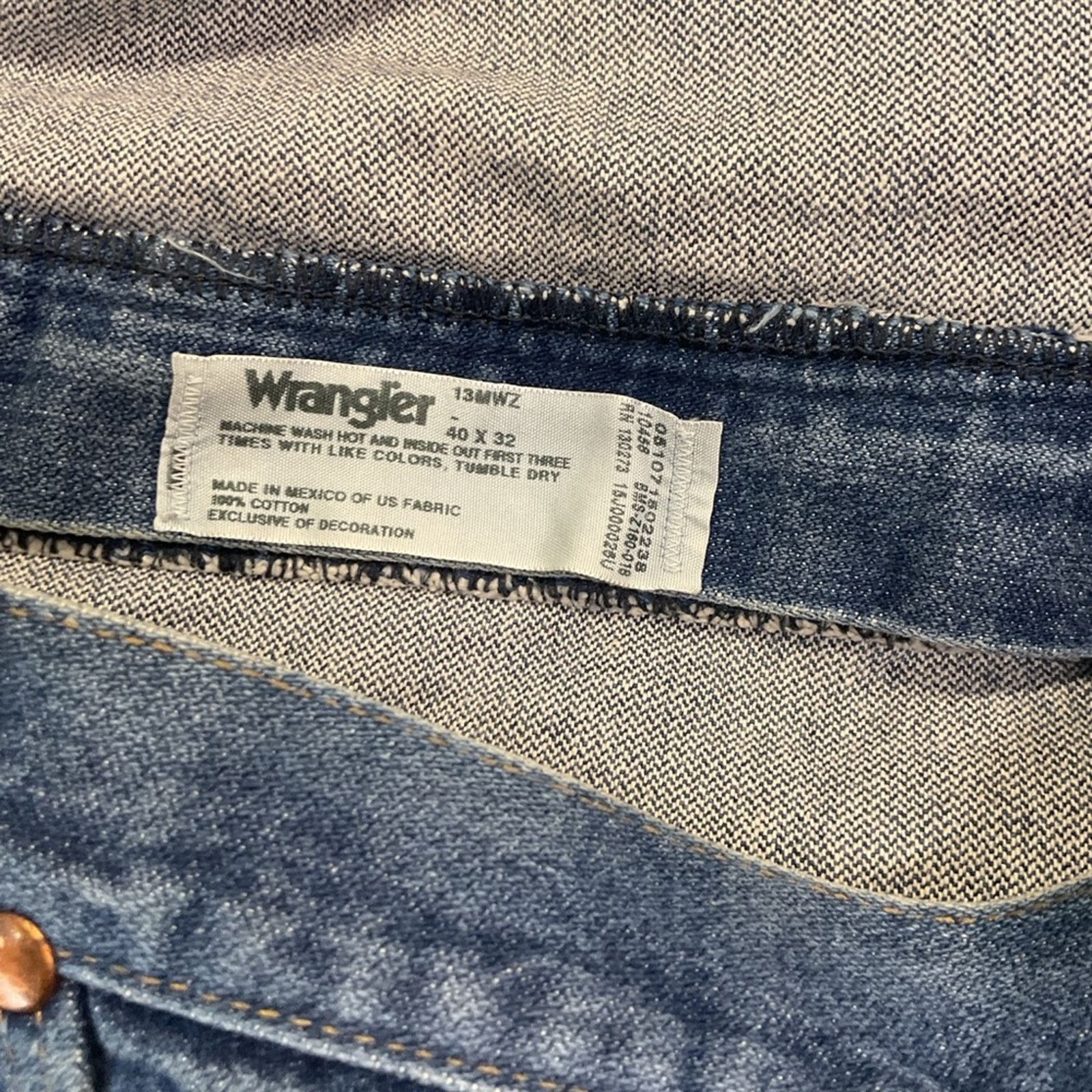Wrangler Vintage 90s Wrangler Distressed Jeans Size US 40 / EU 56 - 3 Thumbnail