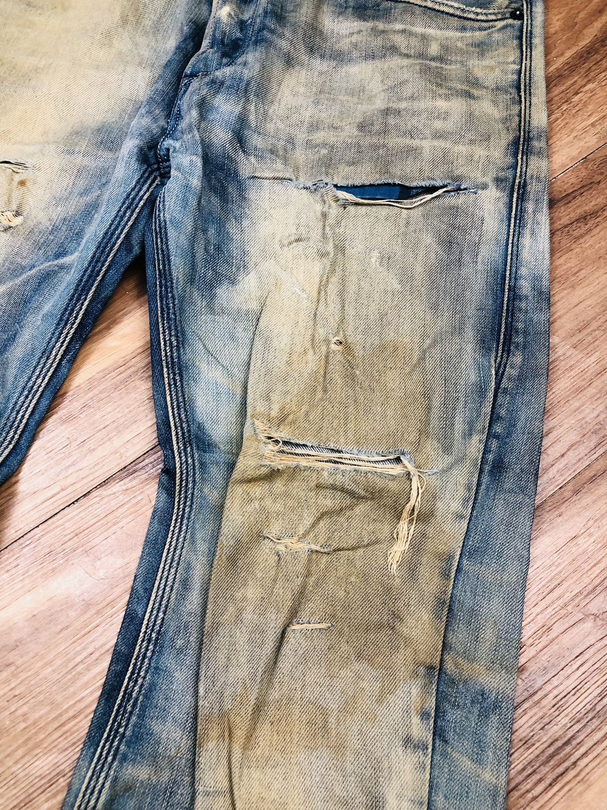 Diesel Diesal Industry Distress Jeans (36) Size US 28 / EU 44 - 5 Thumbnail