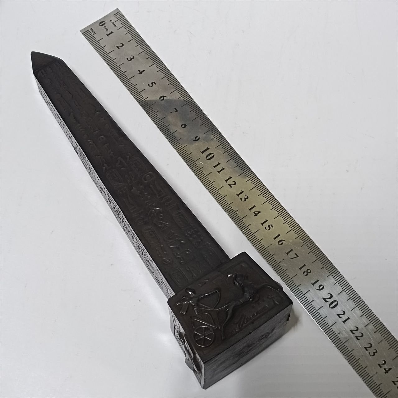 Other Egyptian obelisk with hieroglyphs—pharaonic decor Size ONE SIZE - 5 Thumbnail