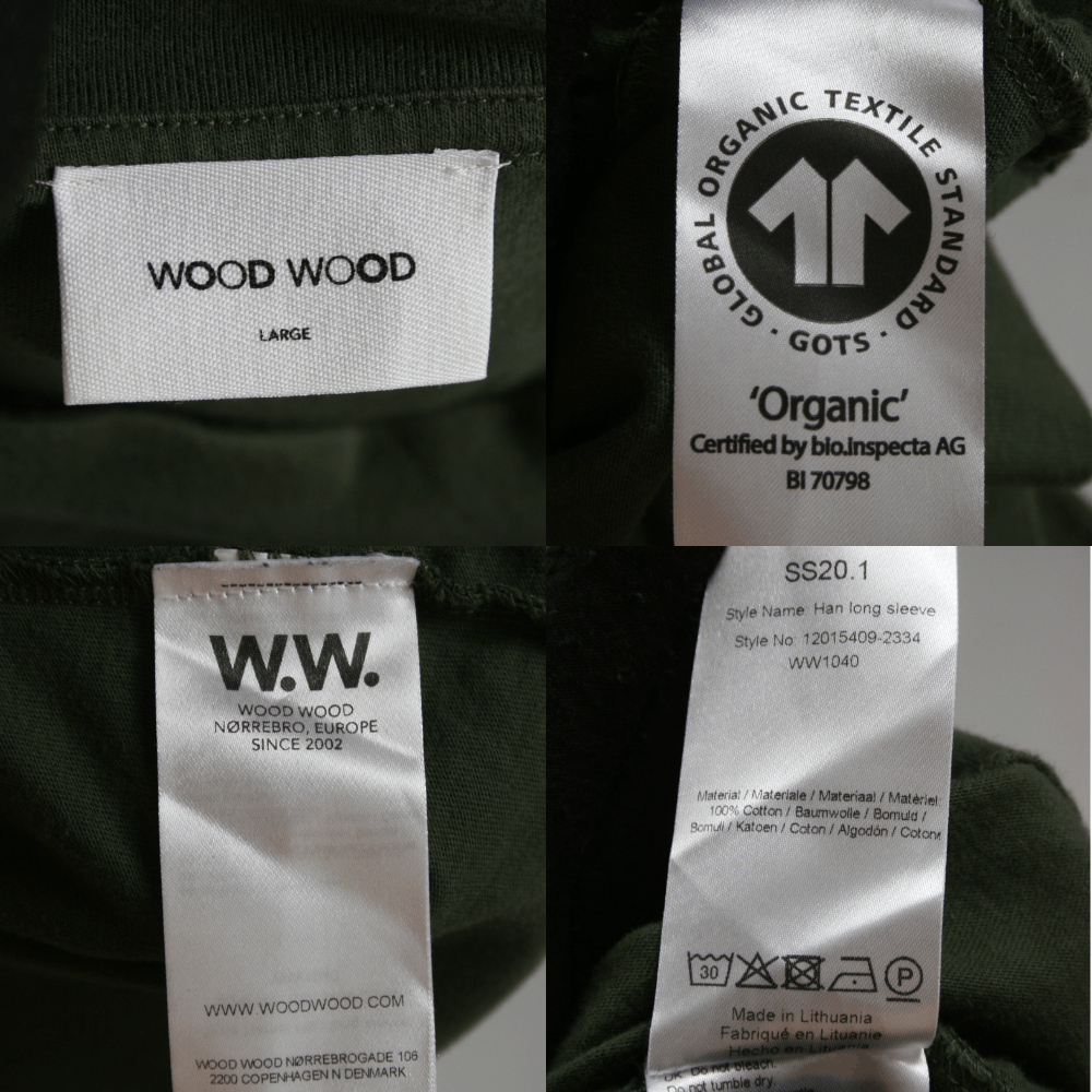 Wood Wood SS20 Han Big Logo Longsleeve Size US L / EU 52-54 / 3 - 10 Thumbnail