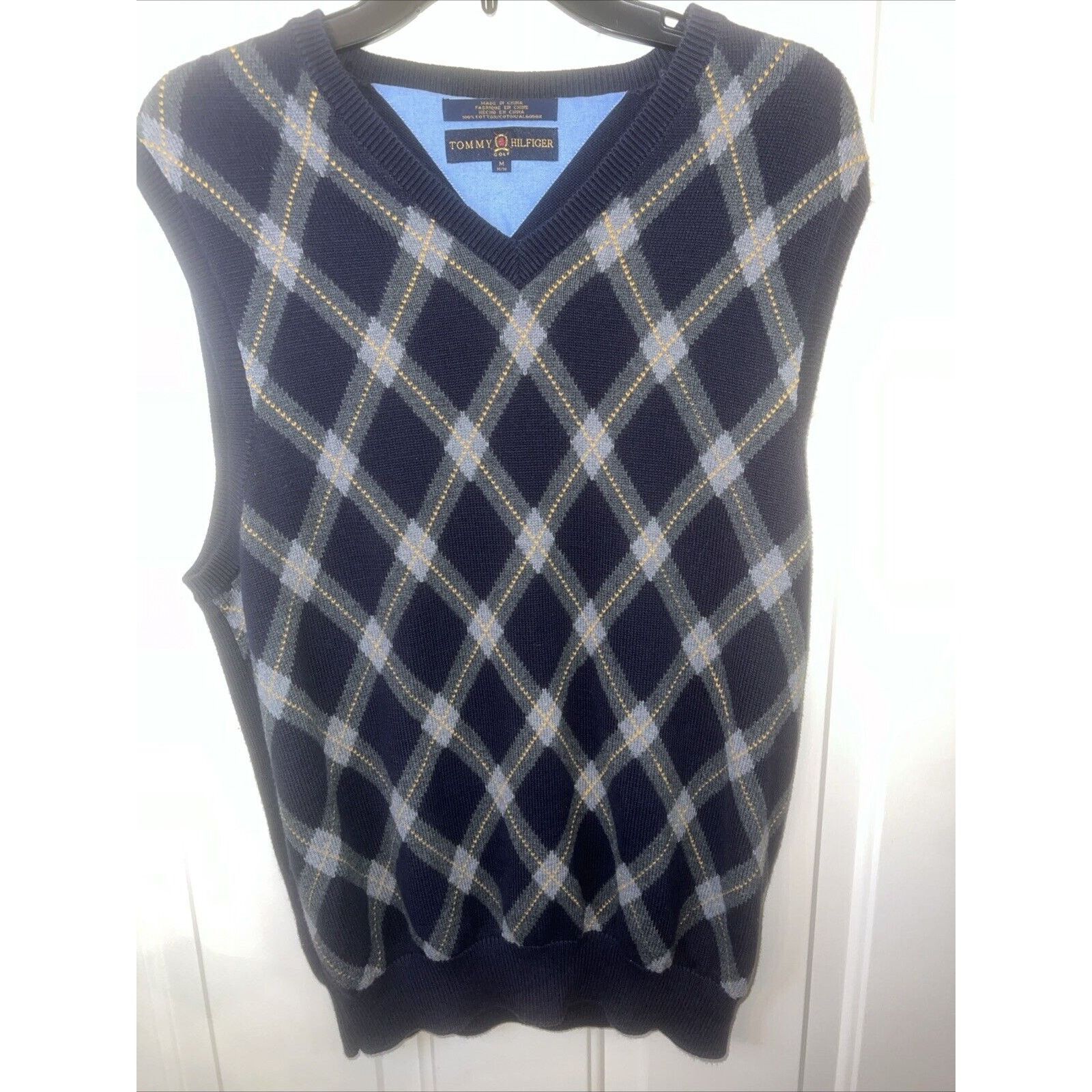 Tommy Hilfiger Tommy Hilfiger Sweater Vest Men's Medium Pullover Navy Blue Size US M / EU 48-50 / 2 - 1 Thumbnail