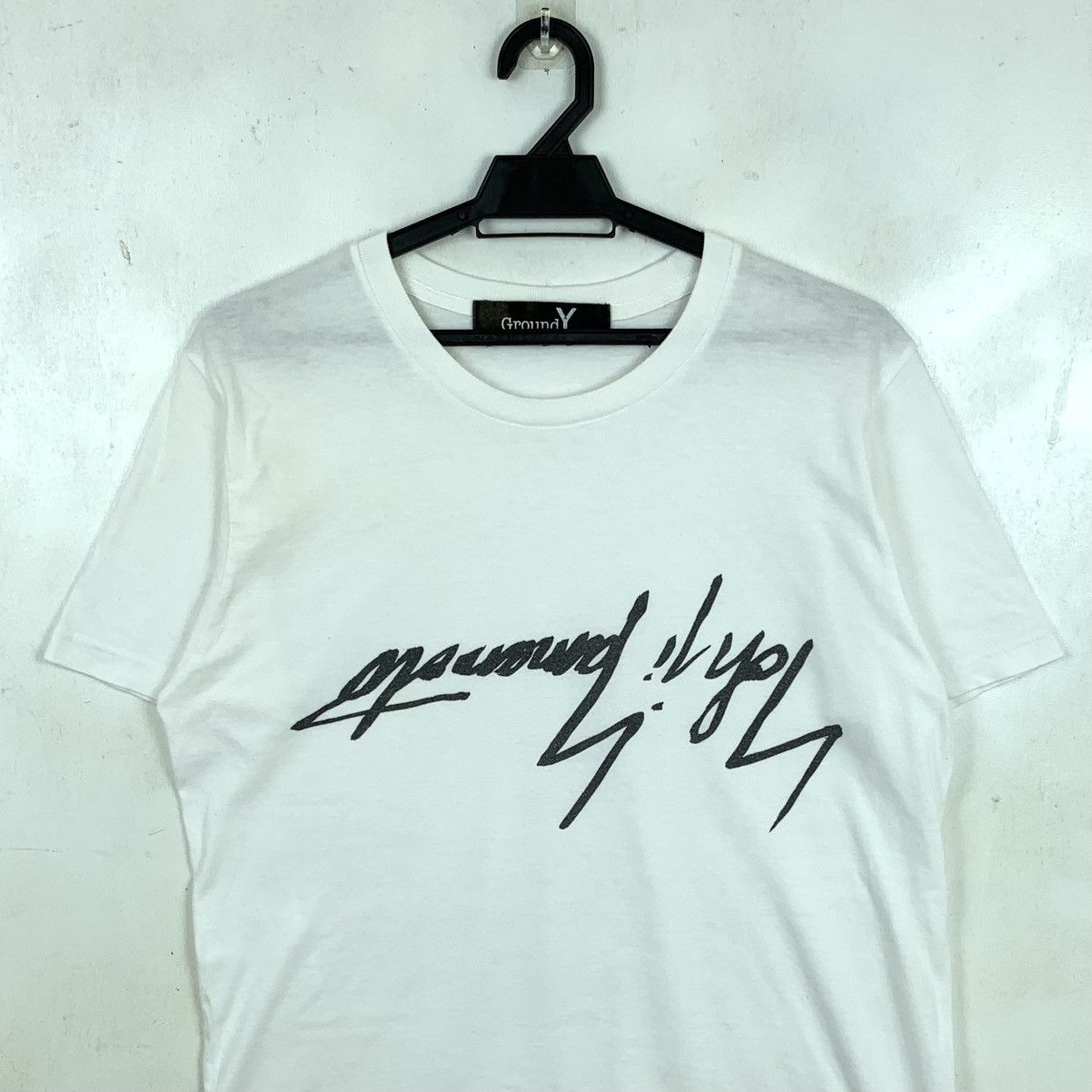 Ground Y Yohji Yamamoto Signature Ground Y Tshirt Size US M / EU 48-50 / 2 - 2 Thumbnail