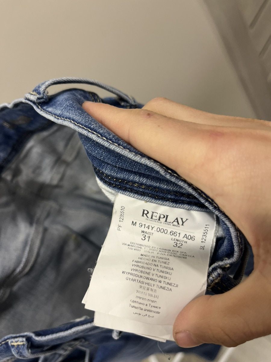 Replay Replay Anbass Blue Jeans Size 31/32 Size US 31 - 7 Thumbnail