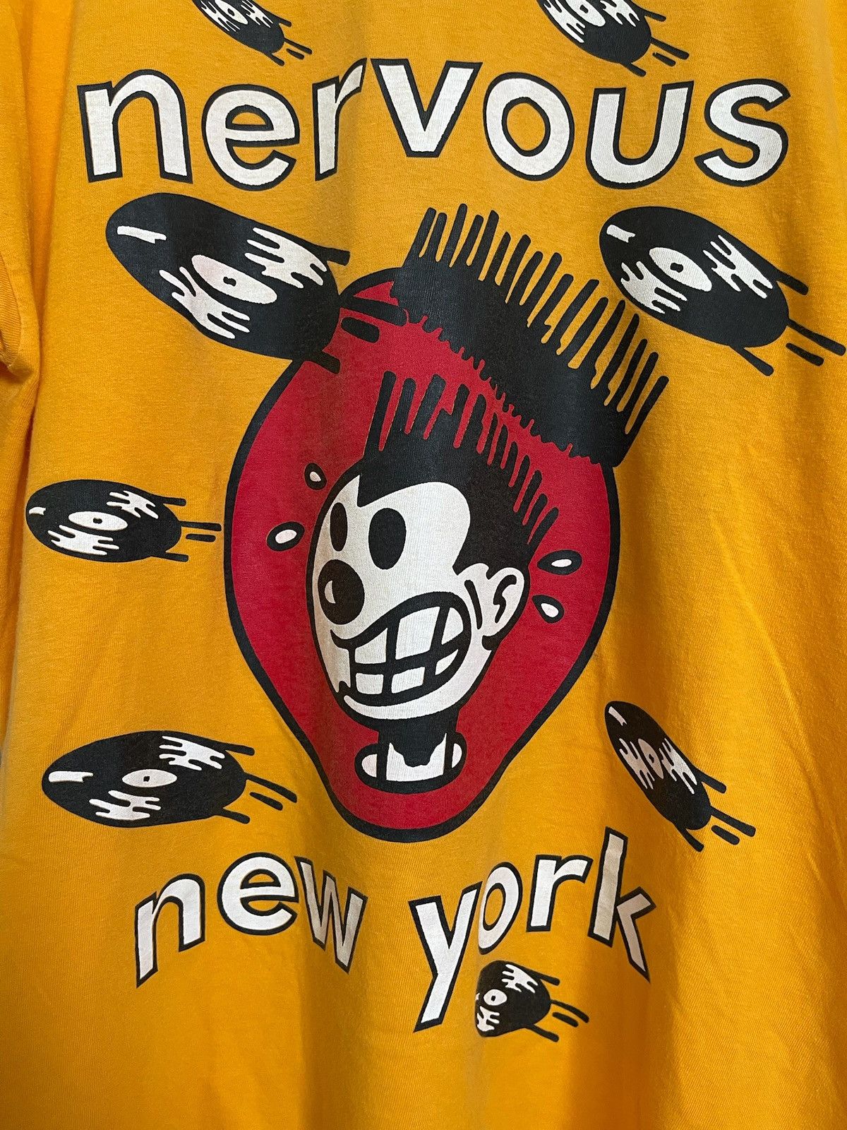 Band Tees × Vintage Vintage Nervous New York Record Label Promo Tshirt Size US XL / EU 56 / 4 - 2 Thumbnail