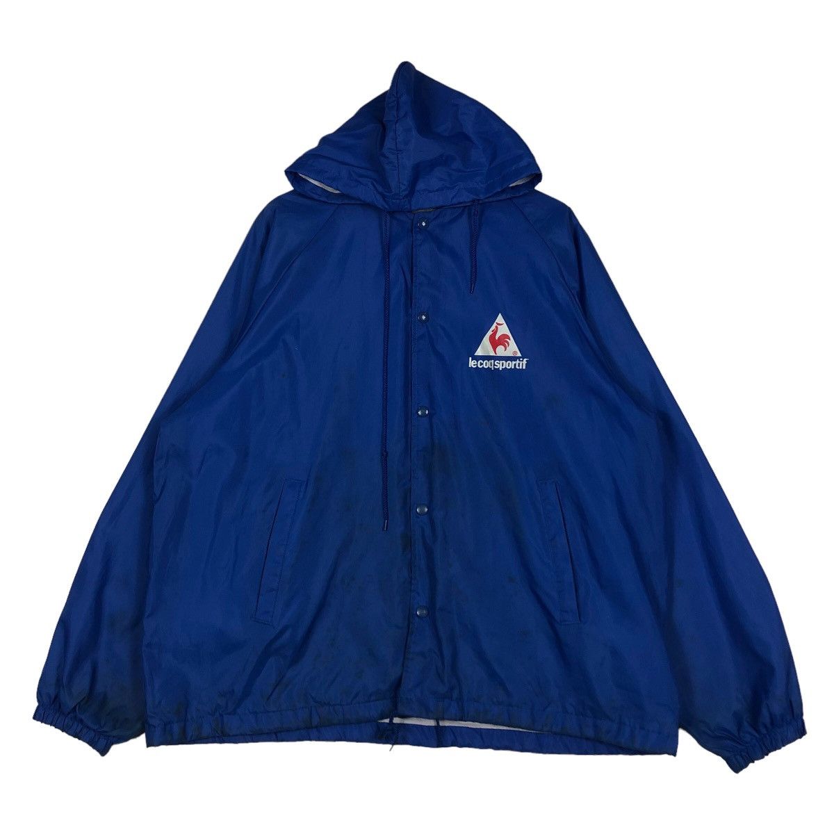 Japanese Brand 🔥Vtg Survival Jacket Le Coq Sportif Made in USA Big Logo Size US XL / EU 56 / 4 - 1 Thumbnail