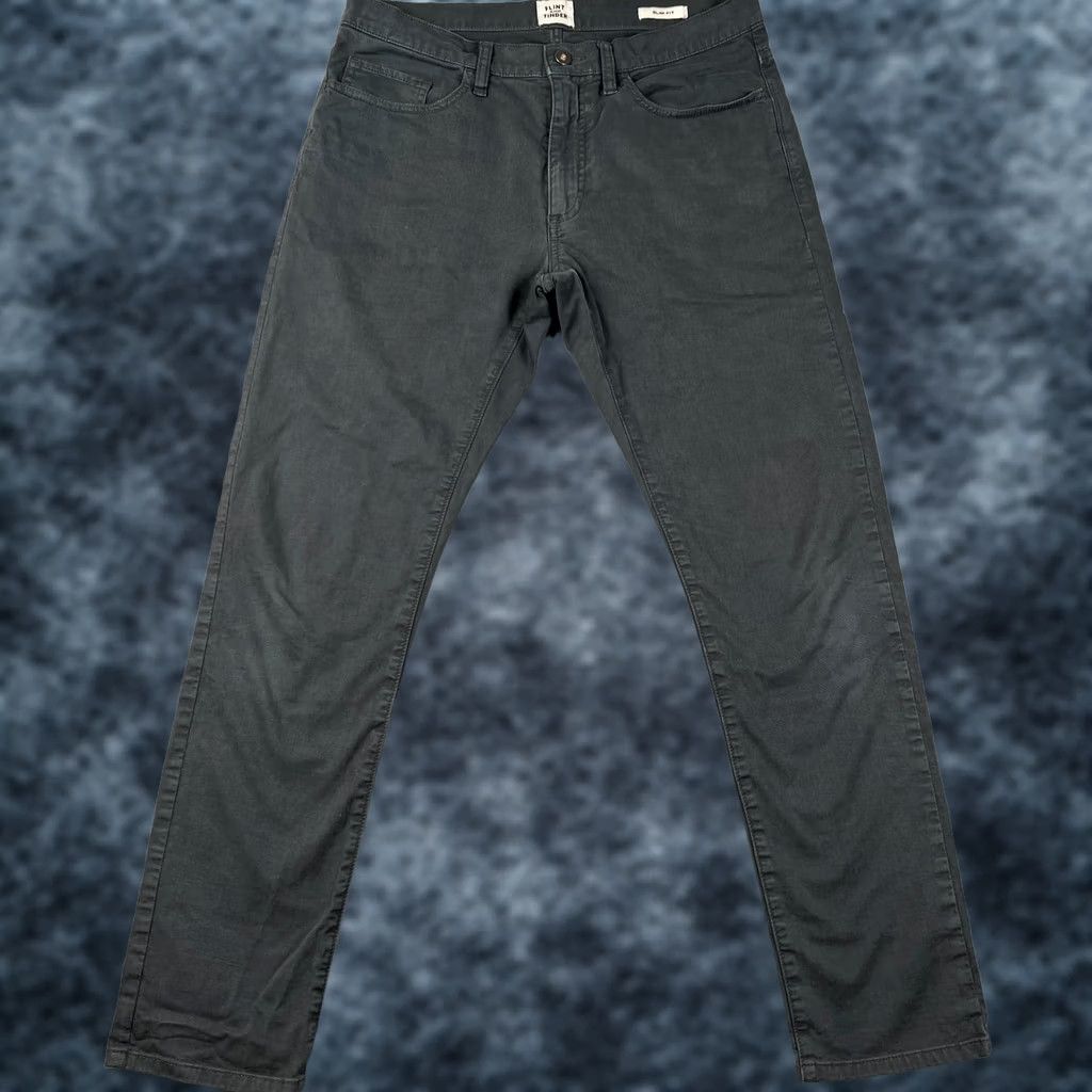 Flint And Tinder Flint & Tinder Pants Mens Slim Fit Stretch Chino 32x32 Grey Size US 32 / EU 48 - 1 Thumbnail