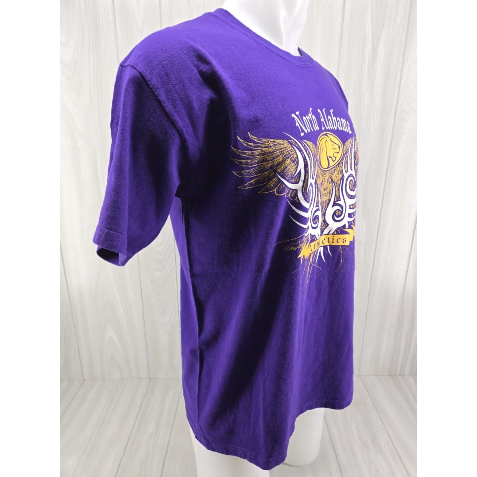 Vintage VINTAGE UNA University of North Alabama T-Shirt Adults L Purple OVB Size US L / EU 52-54 / 3 - 6 Thumbnail