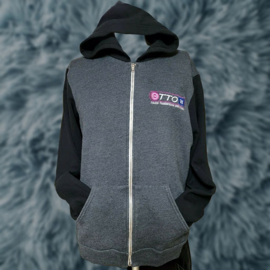 American Apparel Womens UAW Autoworkers Union GM Toledo Transmission Full Zip Hoodie Large NICE Shirt Hoodie Womens Gray 50/50 Cotton Polyester Union Theme Mens? Size L / US 10 / IT 46 - 1 Thumbnail