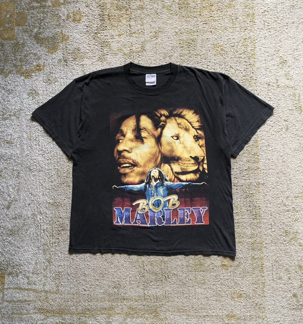 Rap Tees × Vintage Vintage Bob Marley Rap Tee Catch a Fire 
