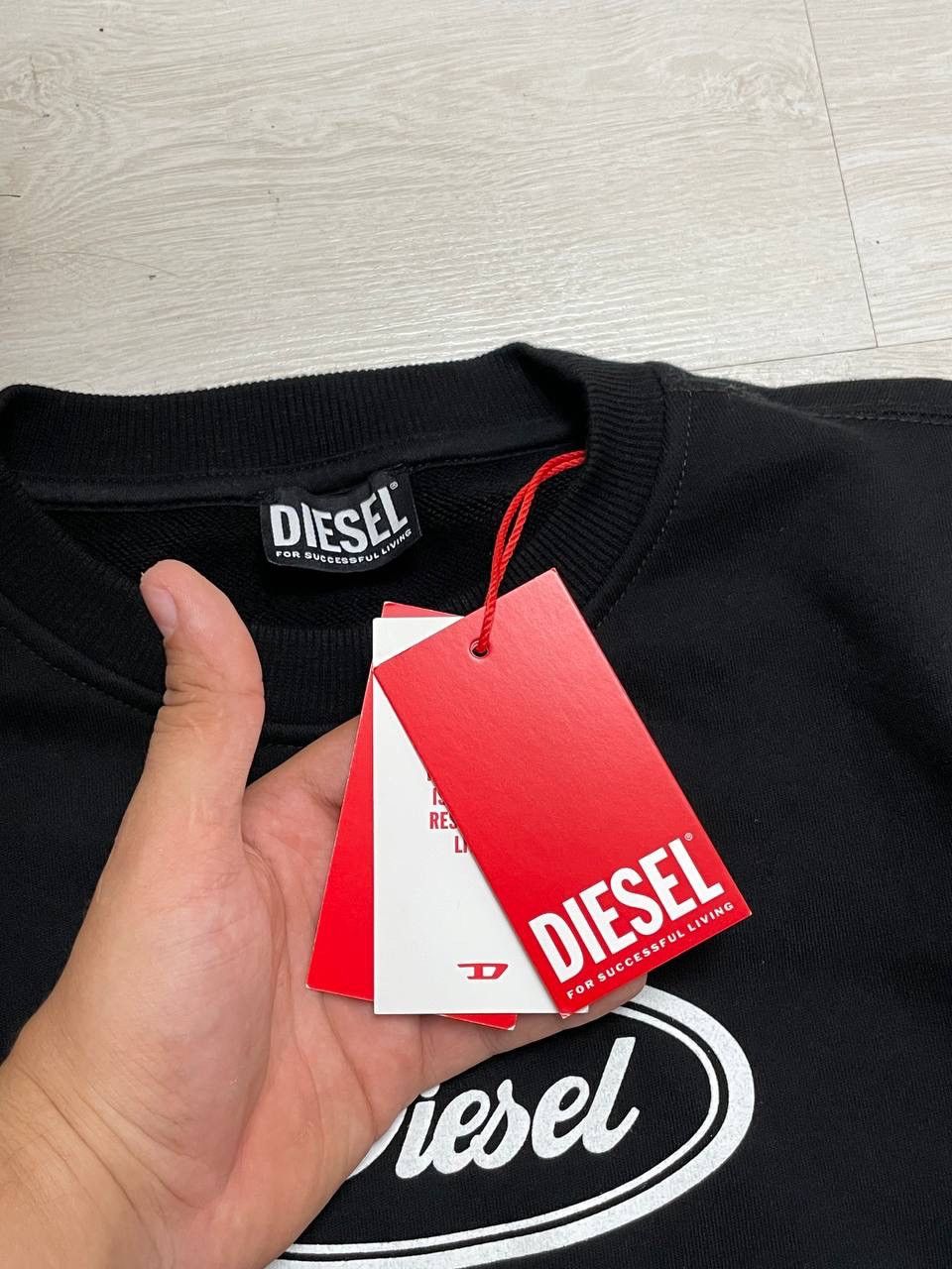 Diesel Diesel New Sweatshirt Hooded Big CENTER Logo Y2k Size US S / EU 44-46 / 1 - 5 Thumbnail