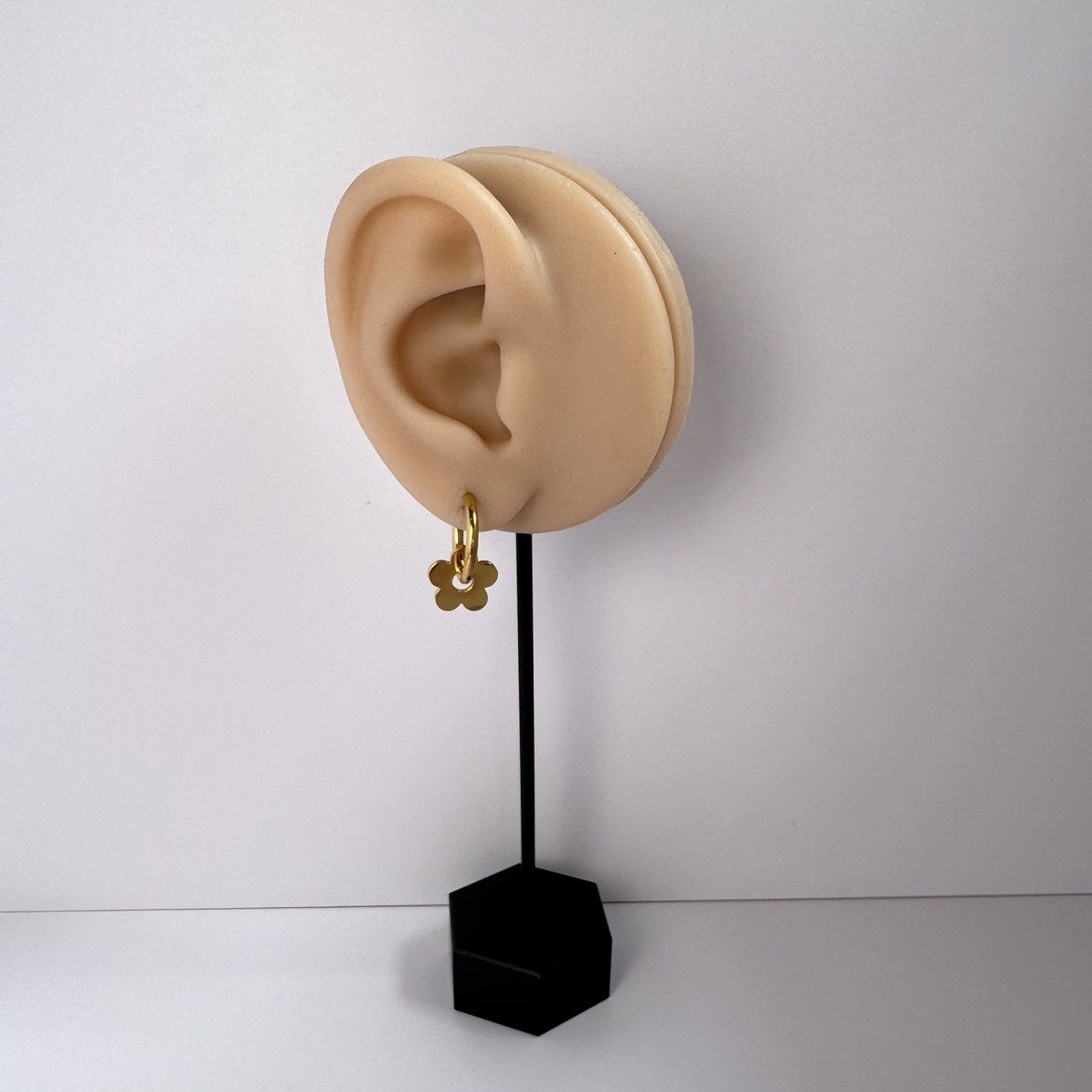 Other Elegant Flower Hoop Earrings for Women Size ONE SIZE - 5 Thumbnail